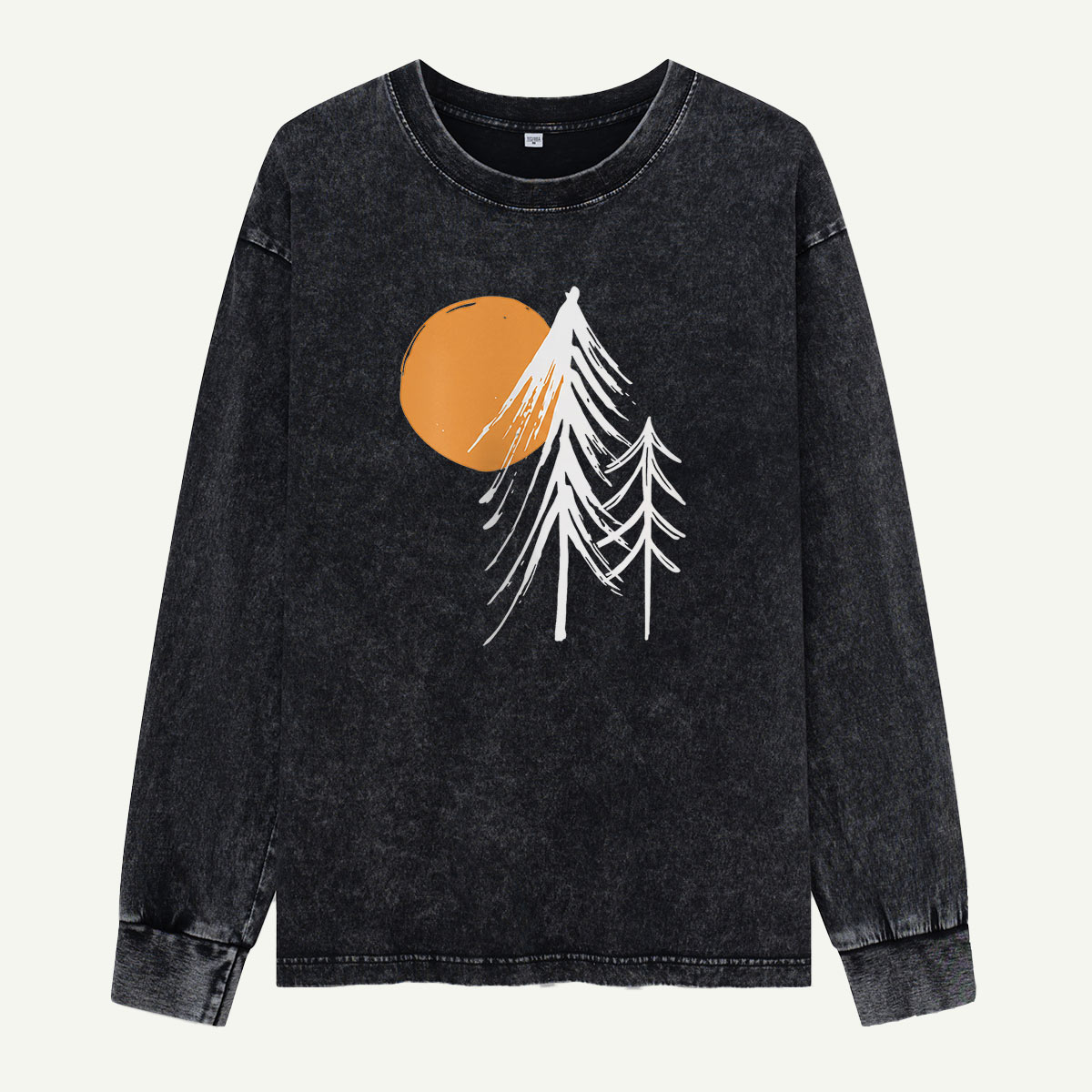Sun Behind the Pines Washed Long Sleeves