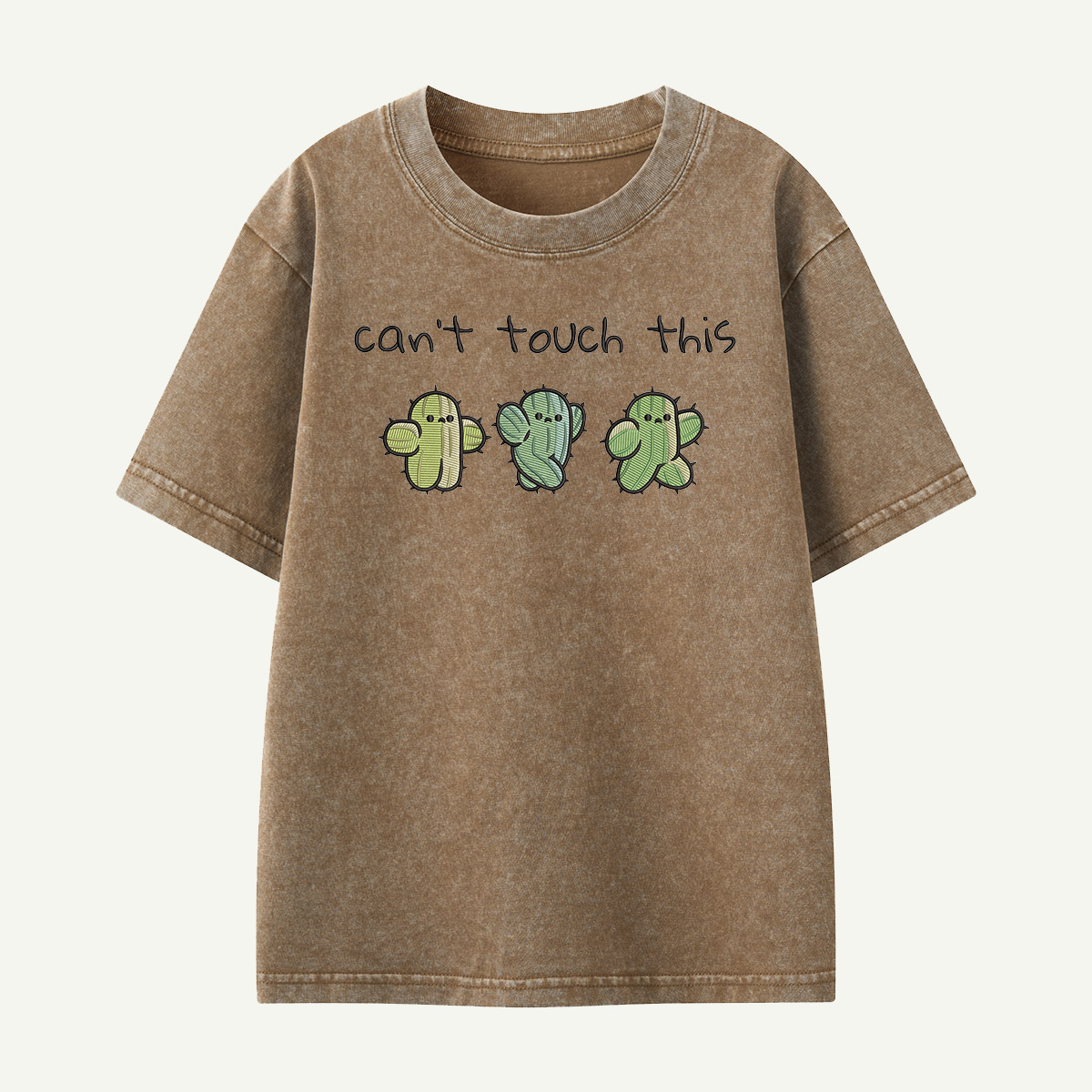 Cactus Trio Can’t Touch This Kids Washed T-Shirt