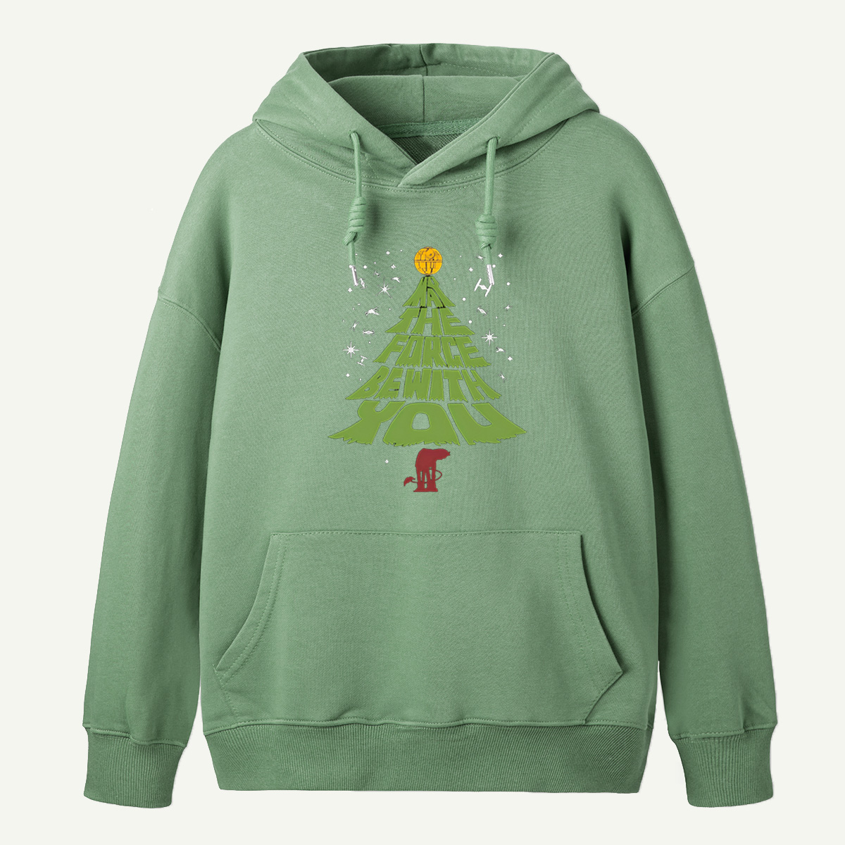 The Force Be With You Star Wars Inspired Christmas Tree Hoodie