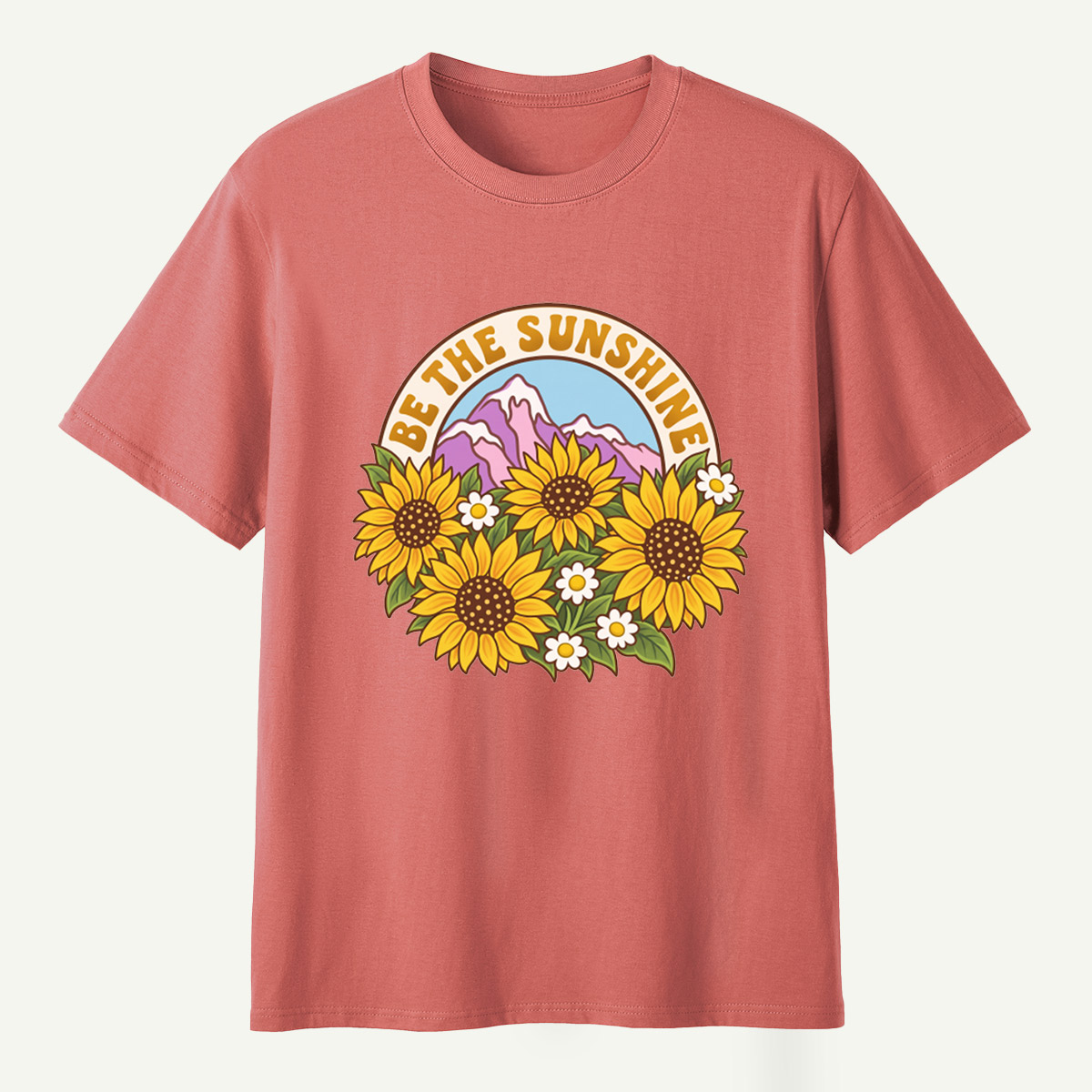Be The Sunshine Sunflower Mountains T-Shirt