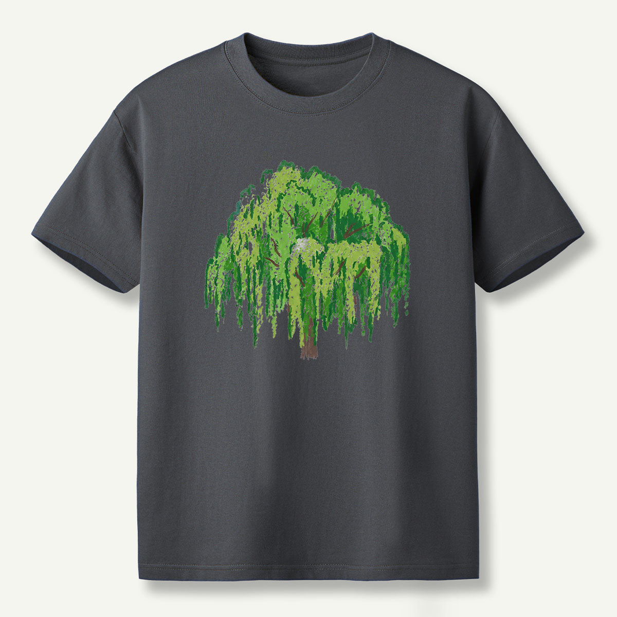 Weeping Willow Tree Watercolor T-Shirt