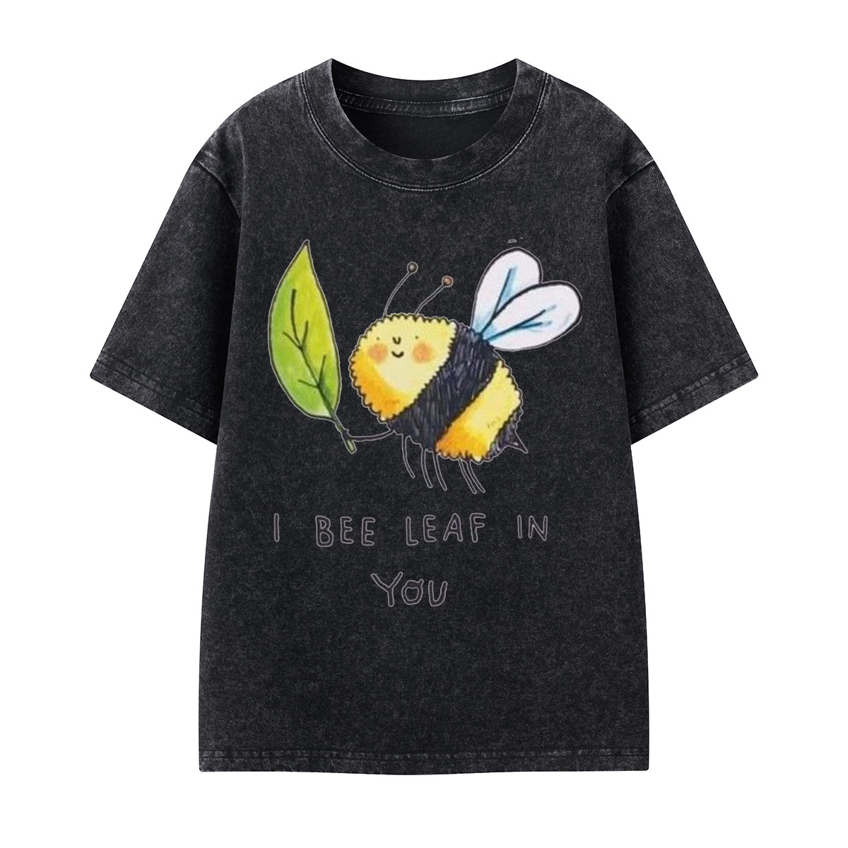 I Bee Leaf In You Kids Washed T-Shirt