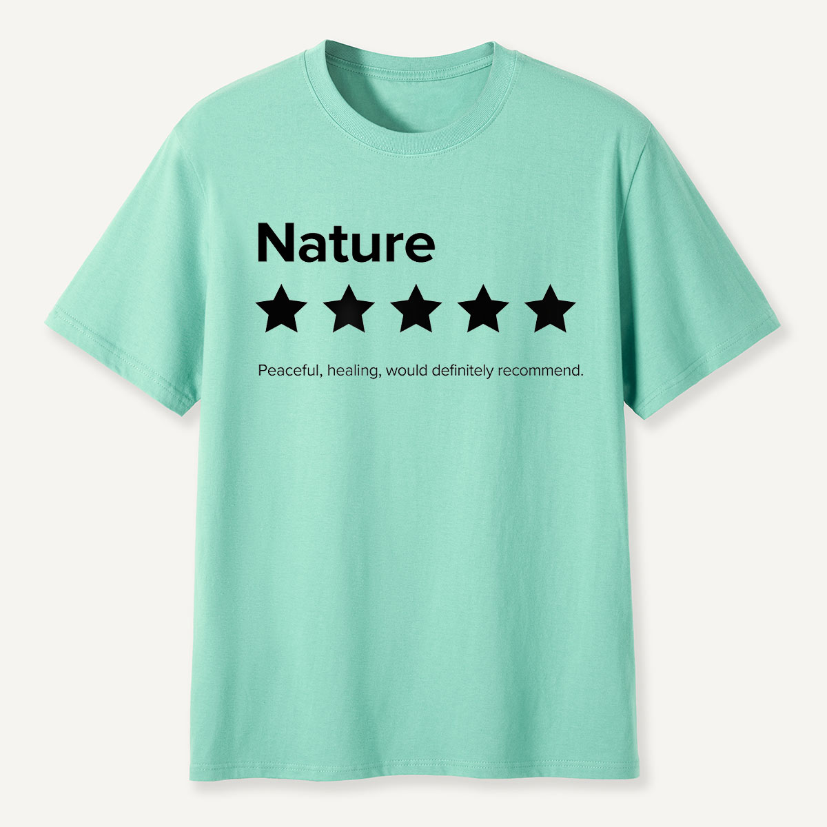 Nature 5-Star Review Minimalist Rating T-Shirt