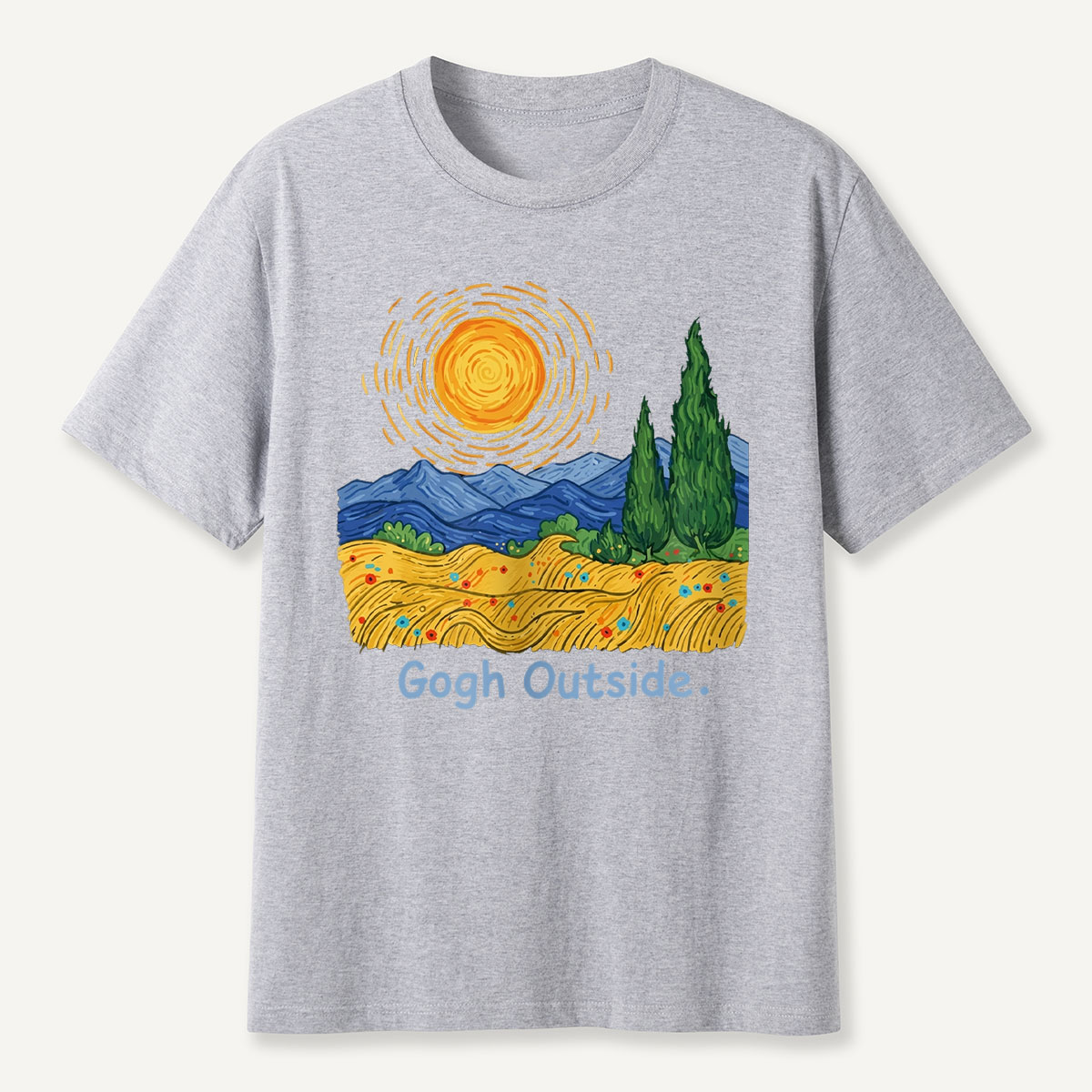 Sun Field Gogh Outside T-Shirt