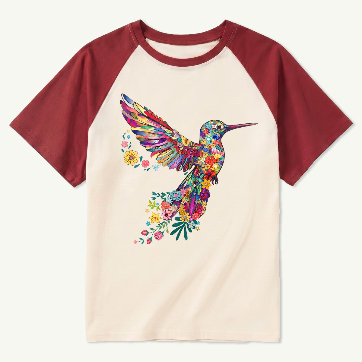 Animal Lover Hummingbird Raglan T-Shirt