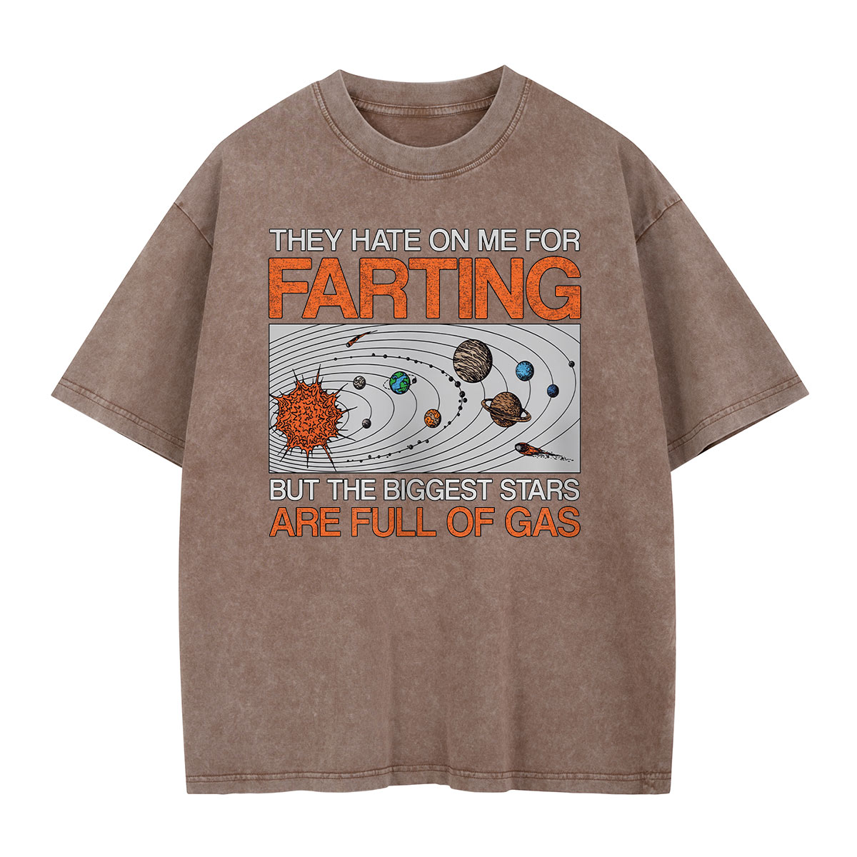 Biggest Stars Are Full of Gas Washed T-Shirt