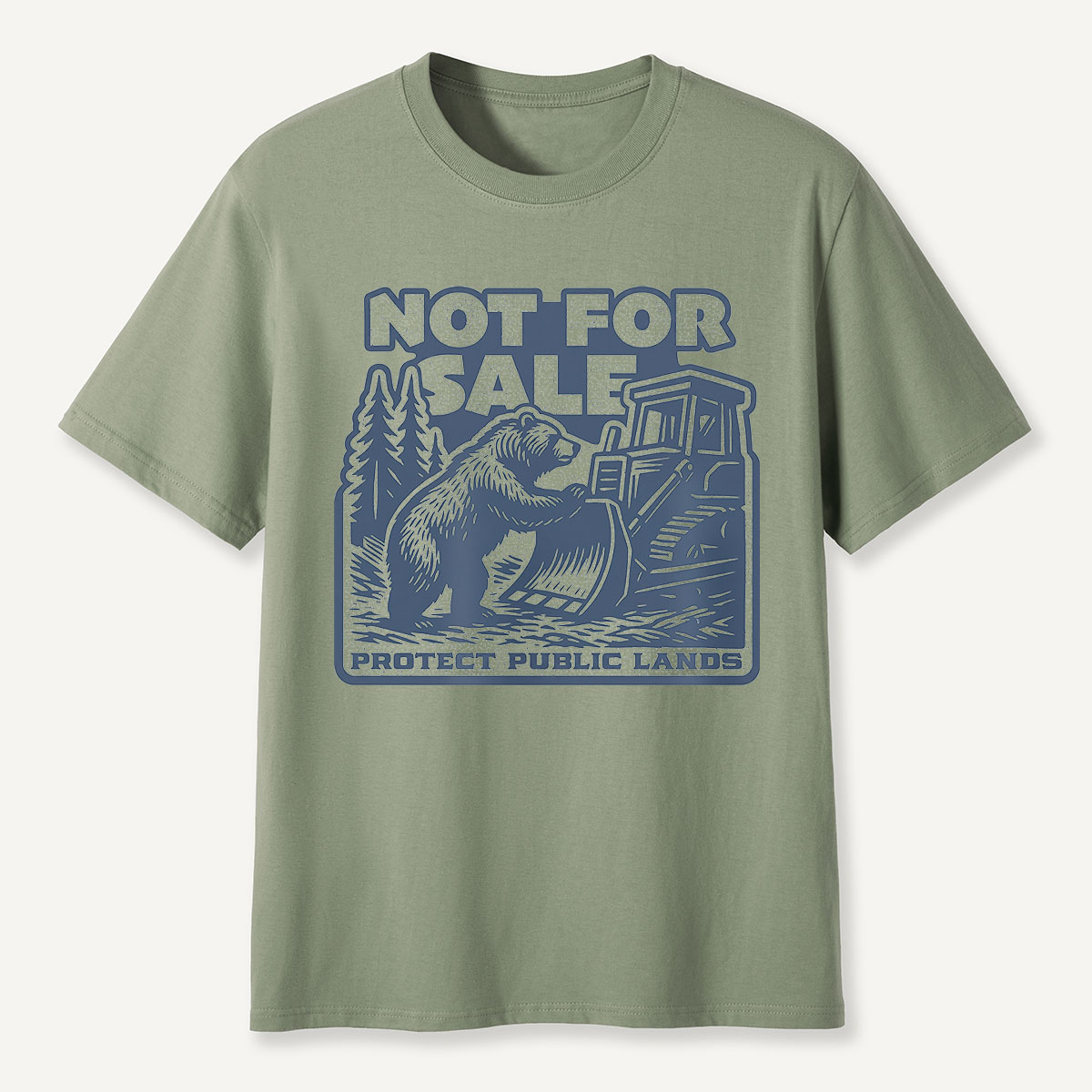 Not for Sale Protect Public Lands Bear Protest T-Shirt