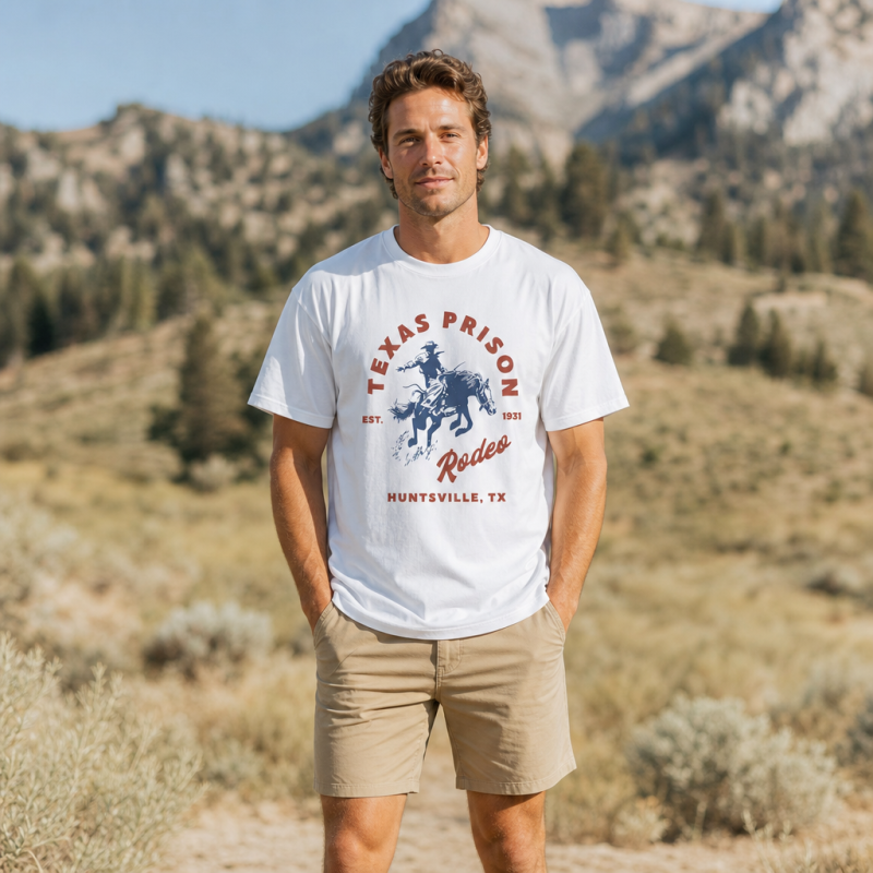 Texas Prison Rodeo Vintage Cowboy T-Shirt