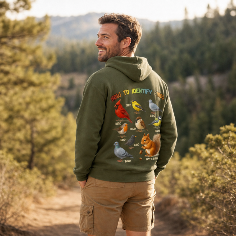 How to Identify Birds Washed Hoodie