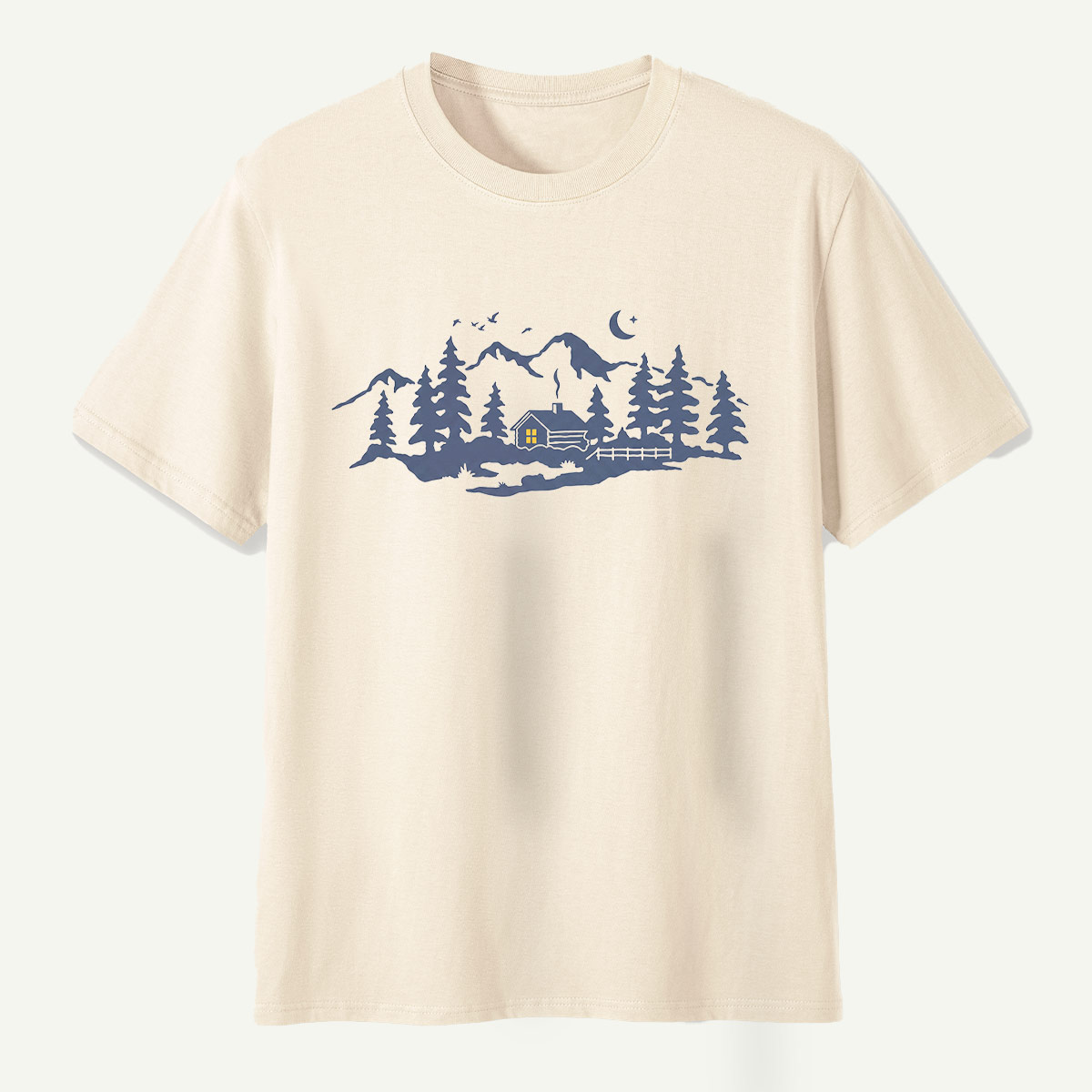 Moonlit Pine Forest Wilderness T-Shirt