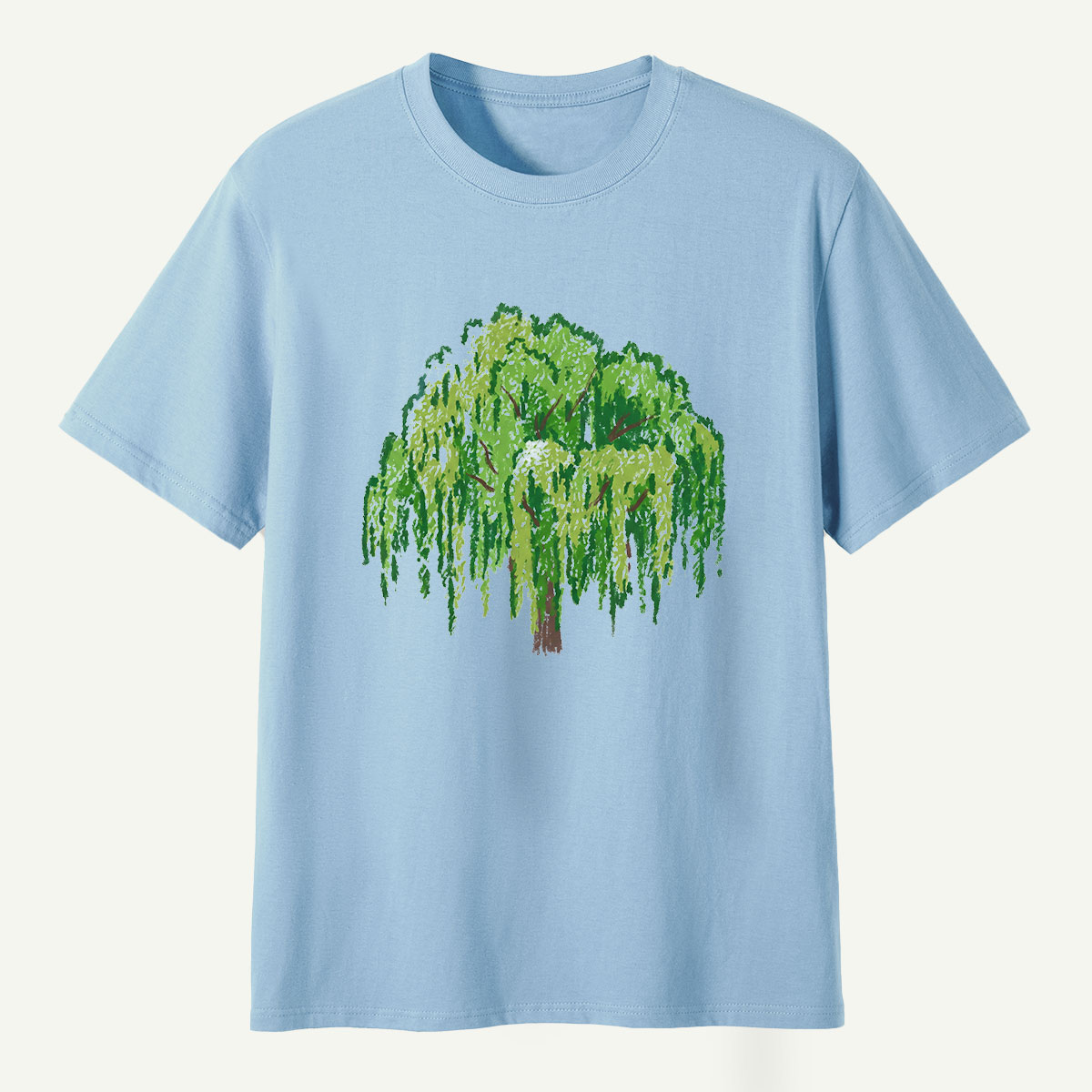 Weeping Willow Tree Watercolor T-Shirt