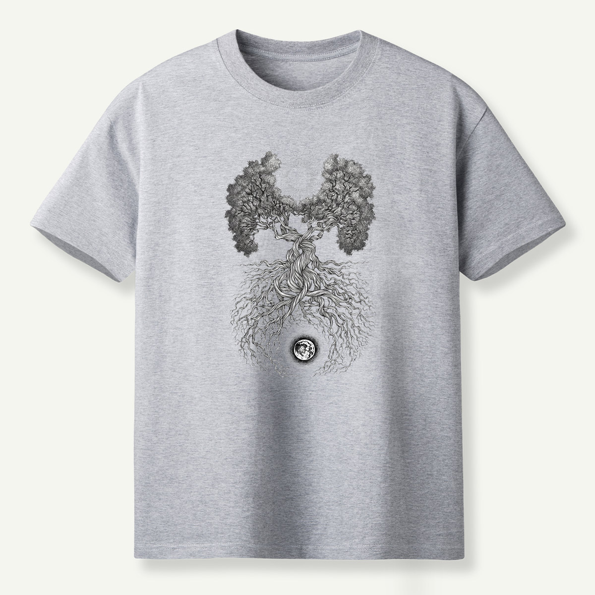 Tree Of Life Sun And Moon Duality T-Shirt