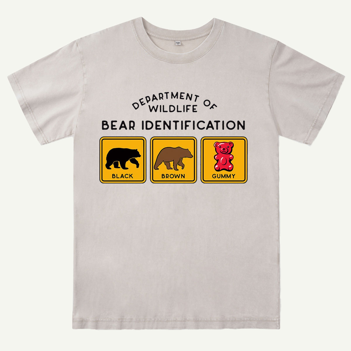 Bear Tee Cotton Classic Washed T-Shirt