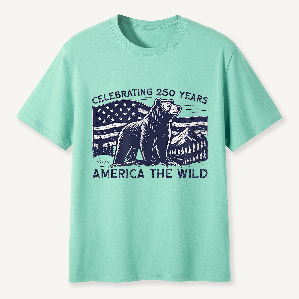 America the Wild 250 Years Bear T-Shirt