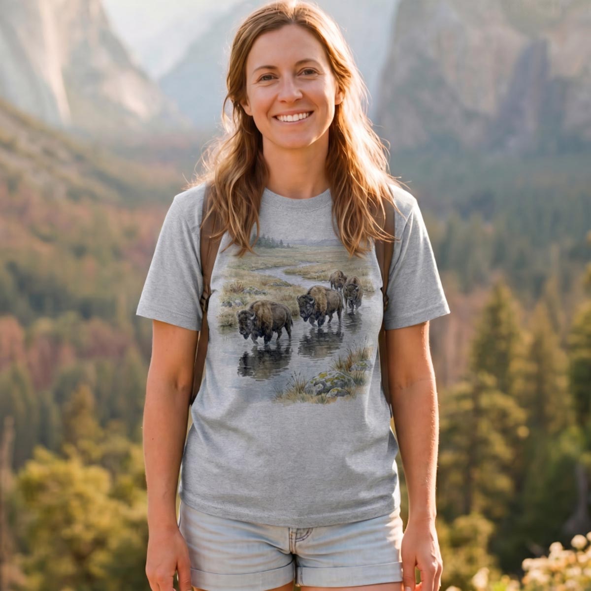 Bison River Vintage Wildlife T‑Shirt