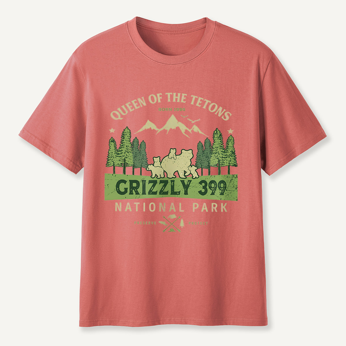 Legend of the Tetons Grizzly 399 National Park T-Shirt