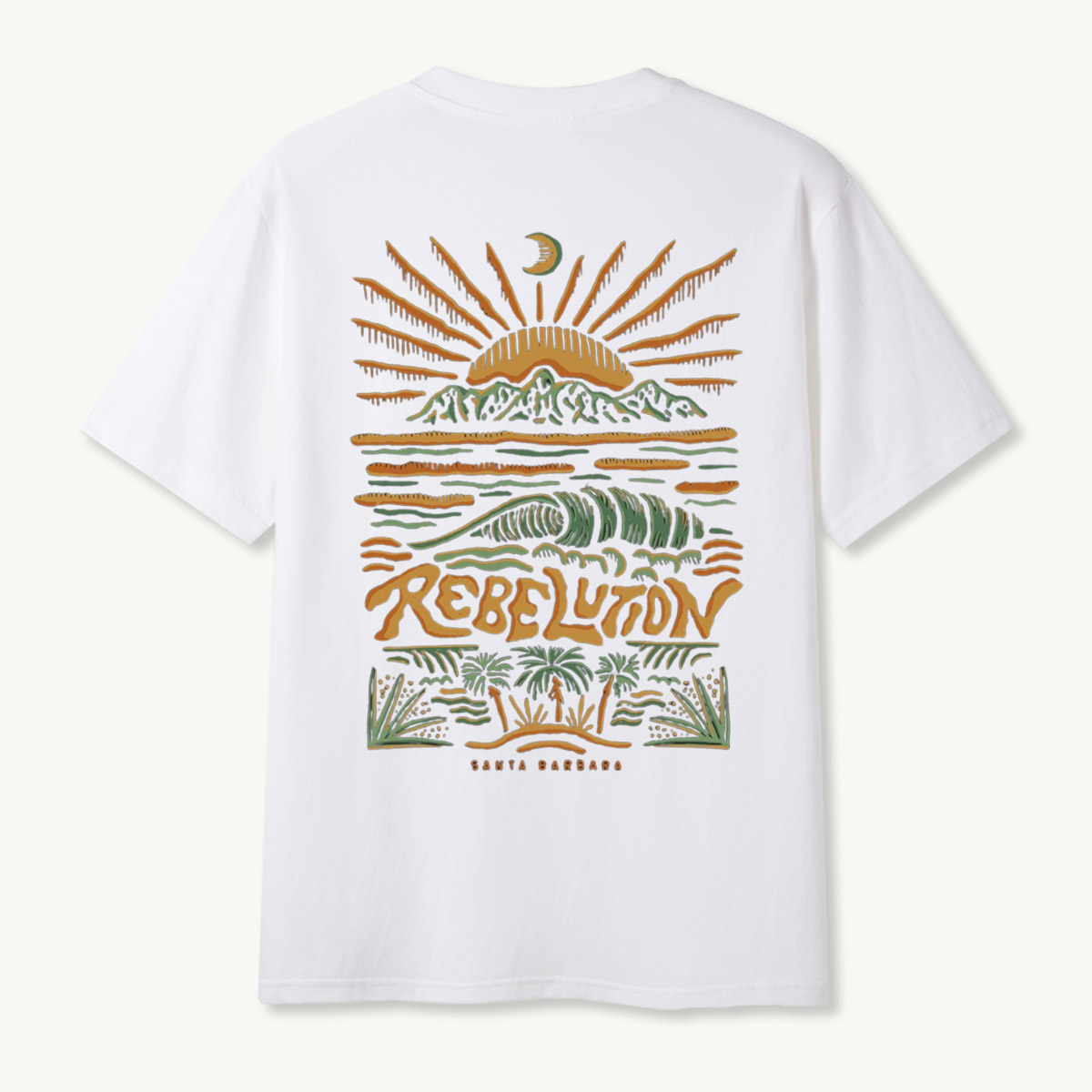 Rebellion Santa Barbara Mountain Wave Sunset T-Shirt