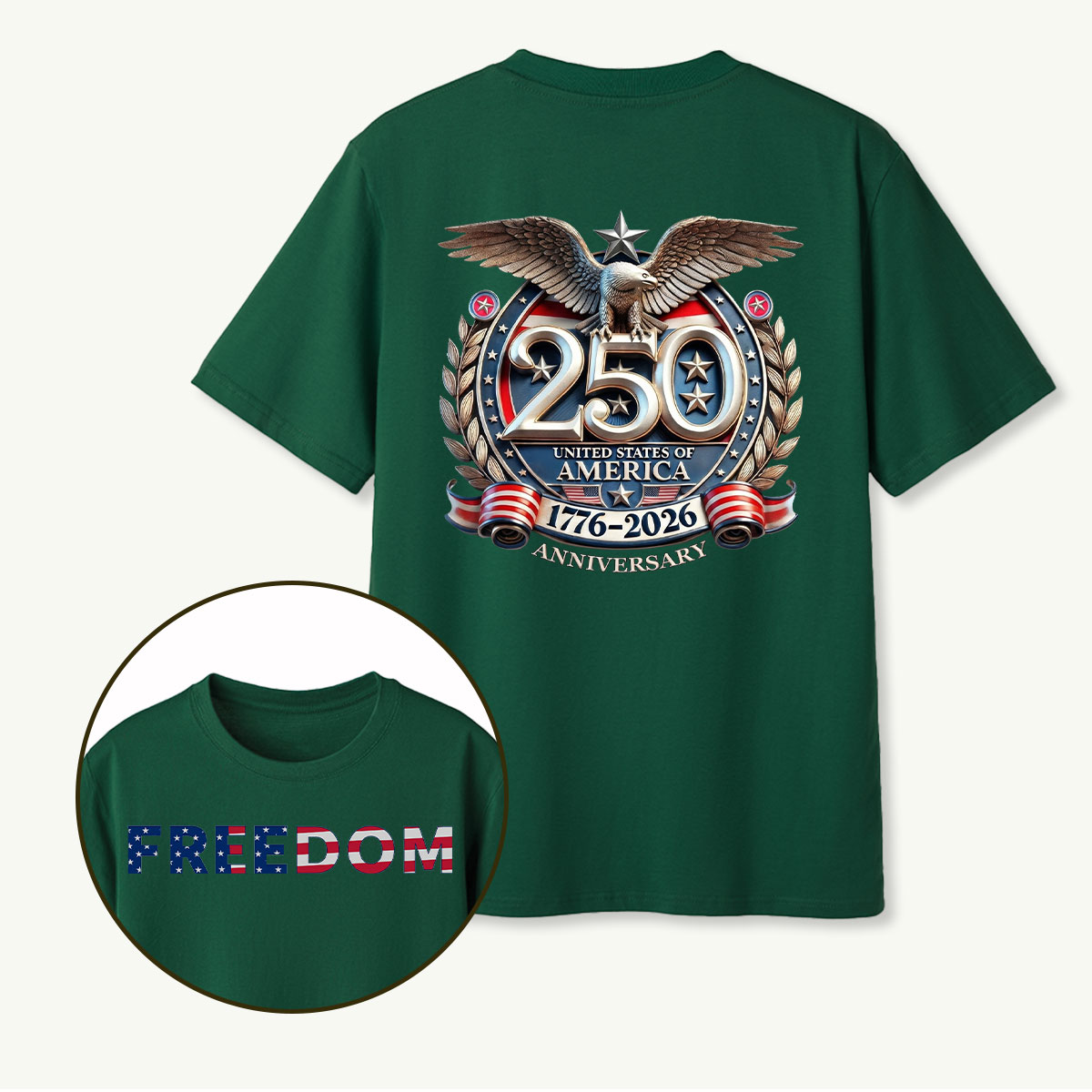 250 United States of America 1776‑2026 Anniversary Eagle T‑Shirt