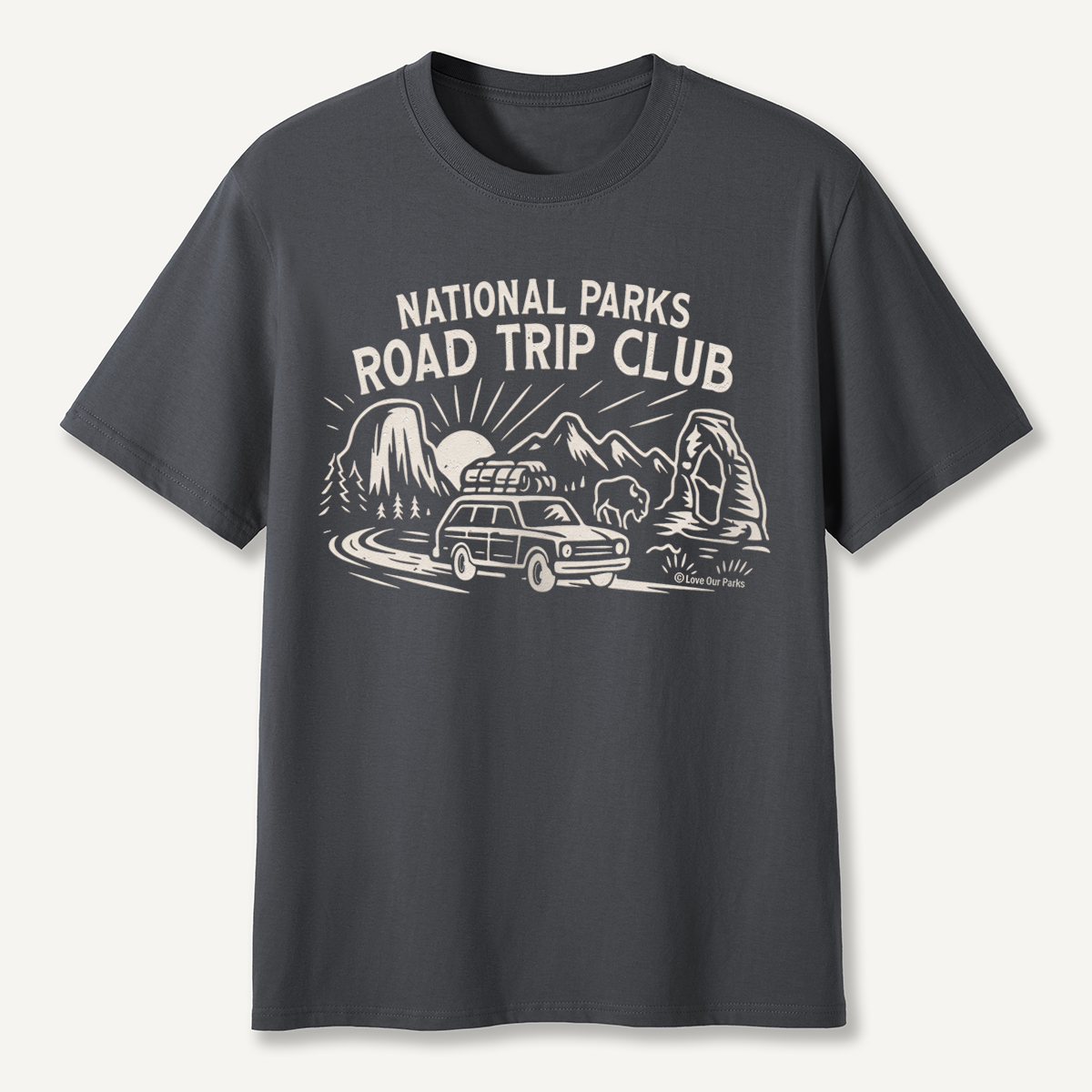 National Parks Road Trip Club Wagon T-Shirt