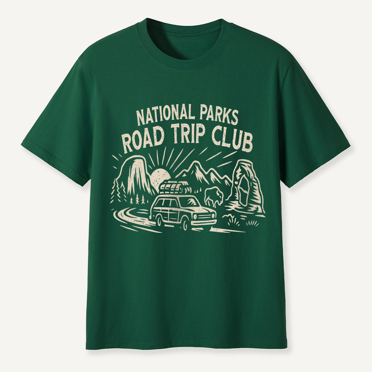 National Parks Road Trip Club Scenic Wagon T-Shirt