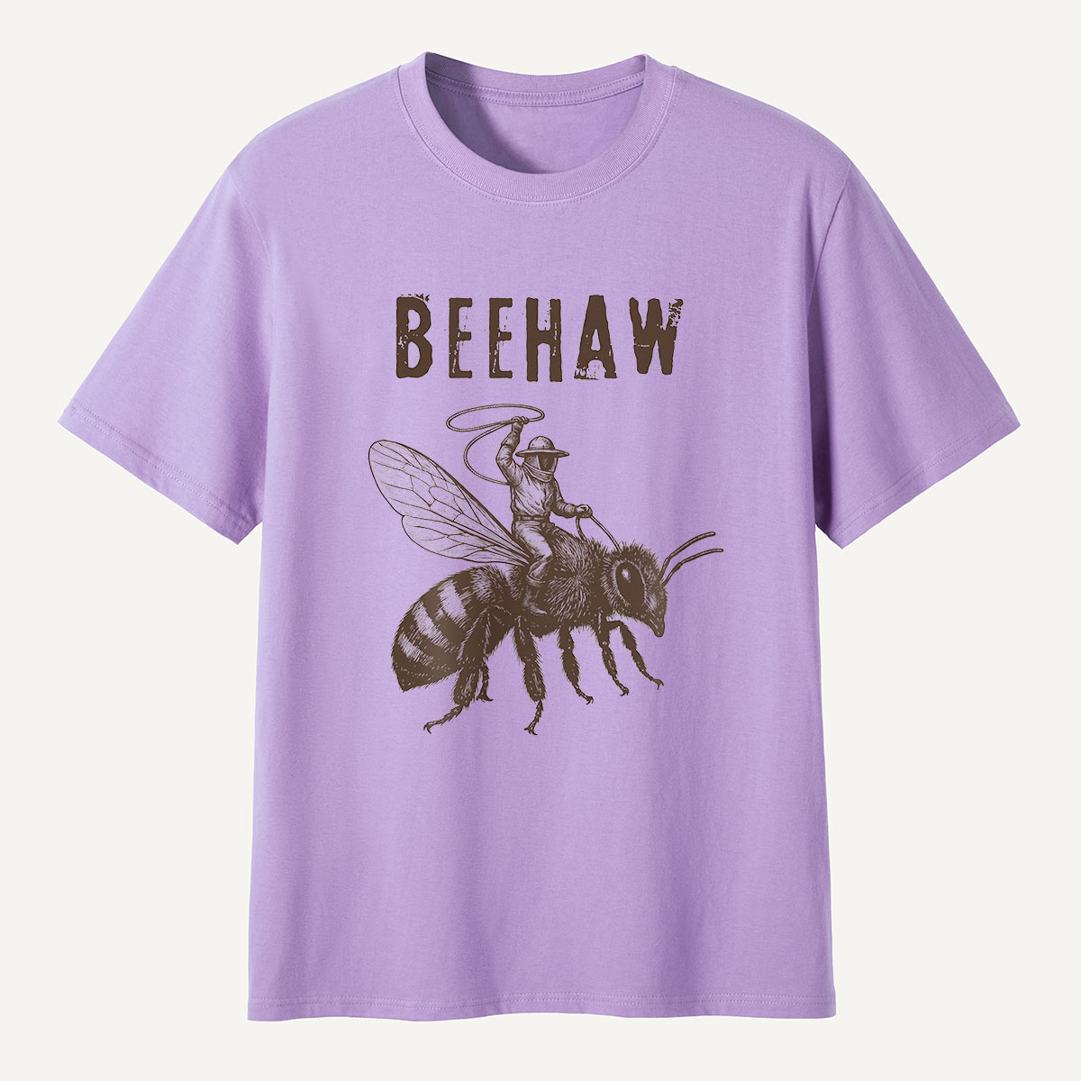 Beehaw Cowboy Riding Bee T-Shirt