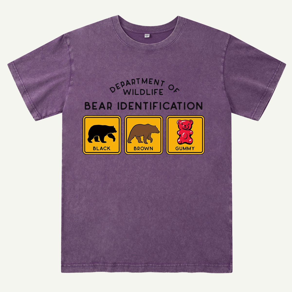Bear Tee Cotton Classic Washed T-Shirt
