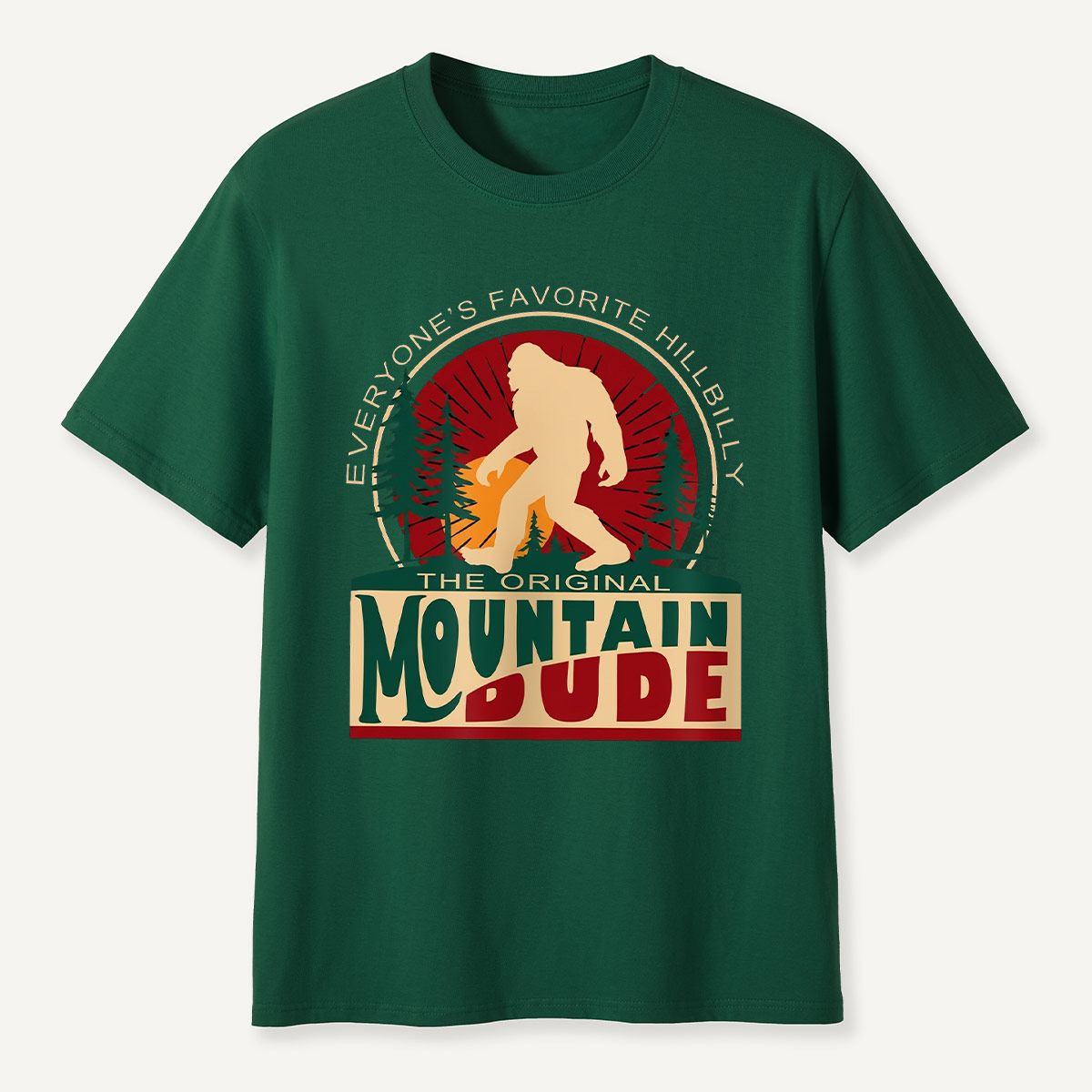 The Original Mountain Dude Cryptid Forest T-shirt