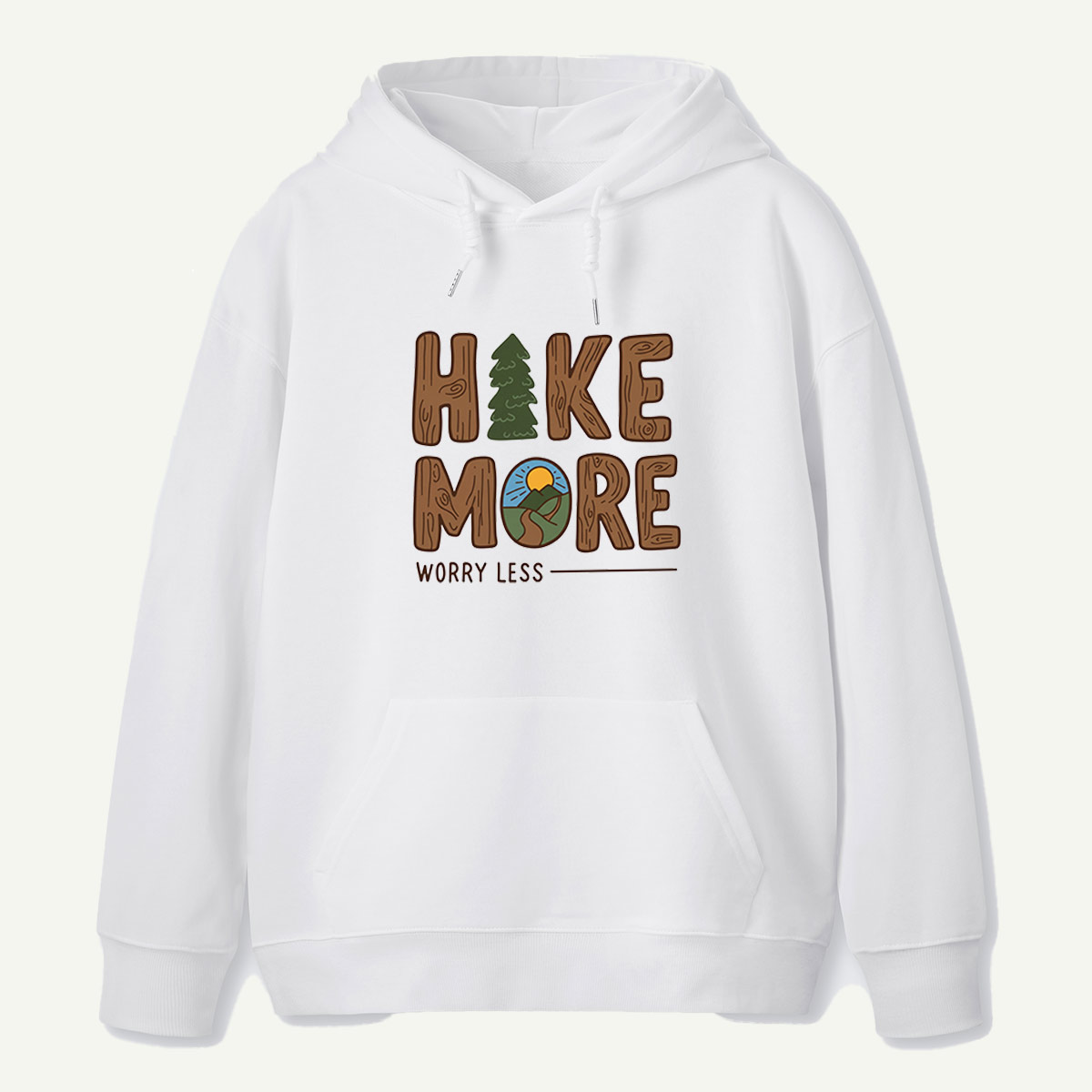 Hike More Worry Less Trail Badge Hoodie