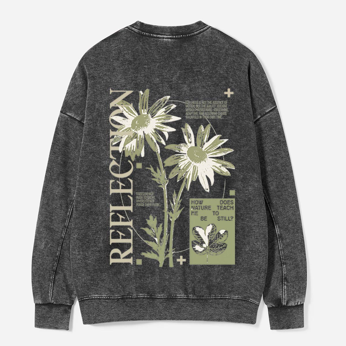 Wildflower Reflection Journal Washed Sweatshirts
