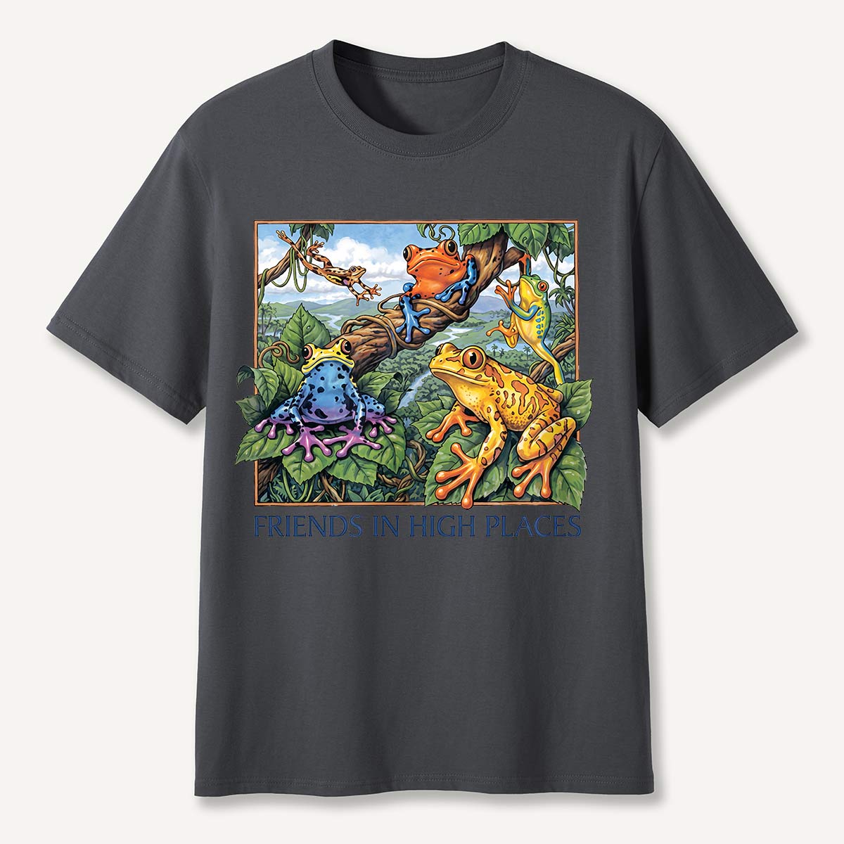 Friends in High Places Colorful Tree Frog T-Shirt
