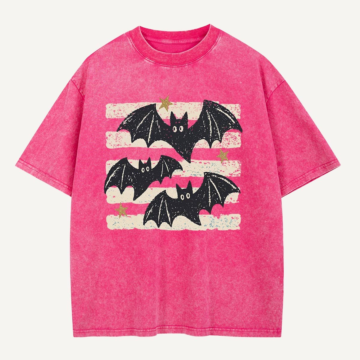 Three Bats After Dark Washed T-Shirt