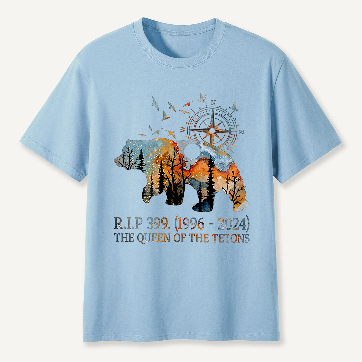 RIP 399 Queen of the Tetons Bear Memoria T-Shirt
