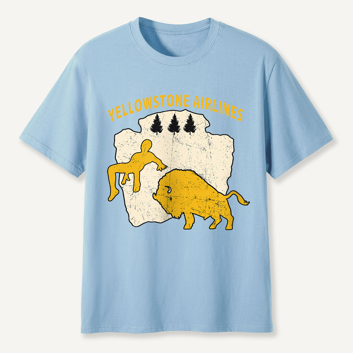 Yellowstone Airlines Bison Toss T-Shirt