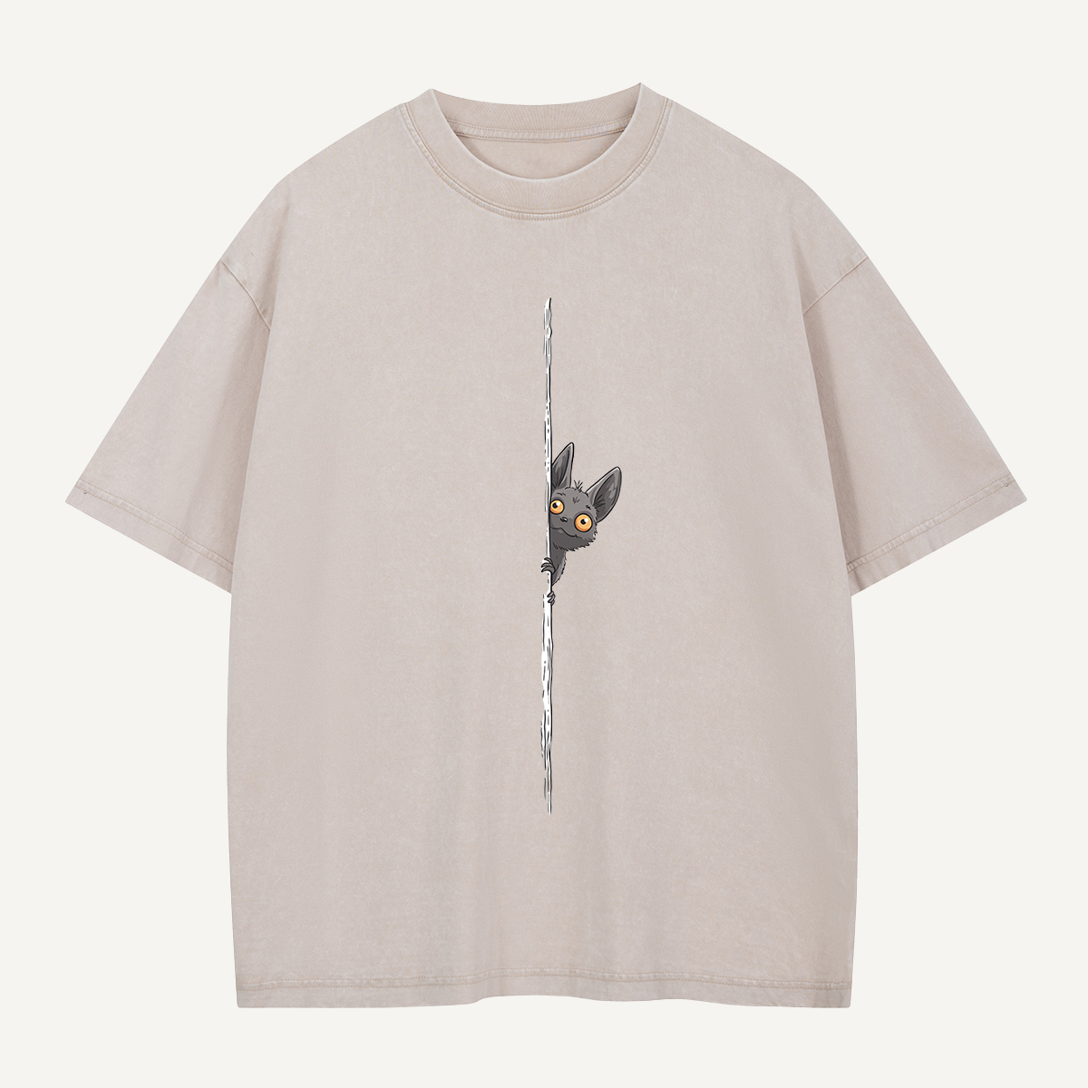 Peekaboo, Little Bat Washed T-Shirt