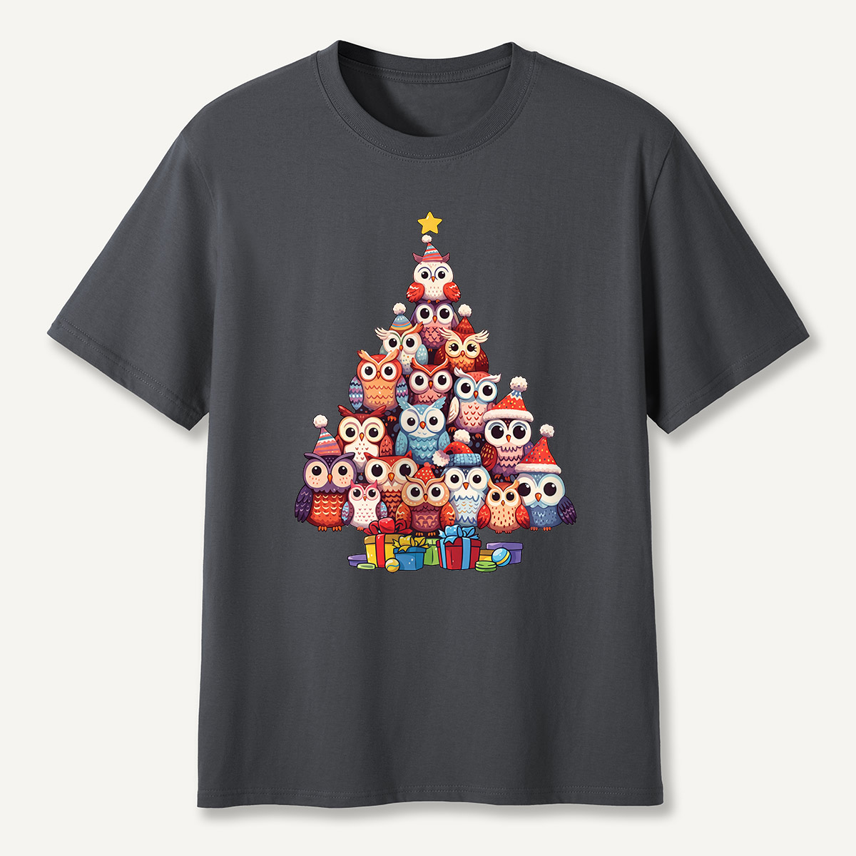 Owl Christmas Tree T-Shirt