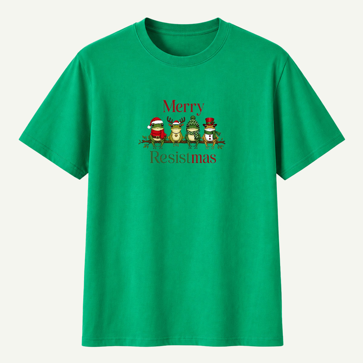 Merry Resistmas Christmas Frogs T-Shirt