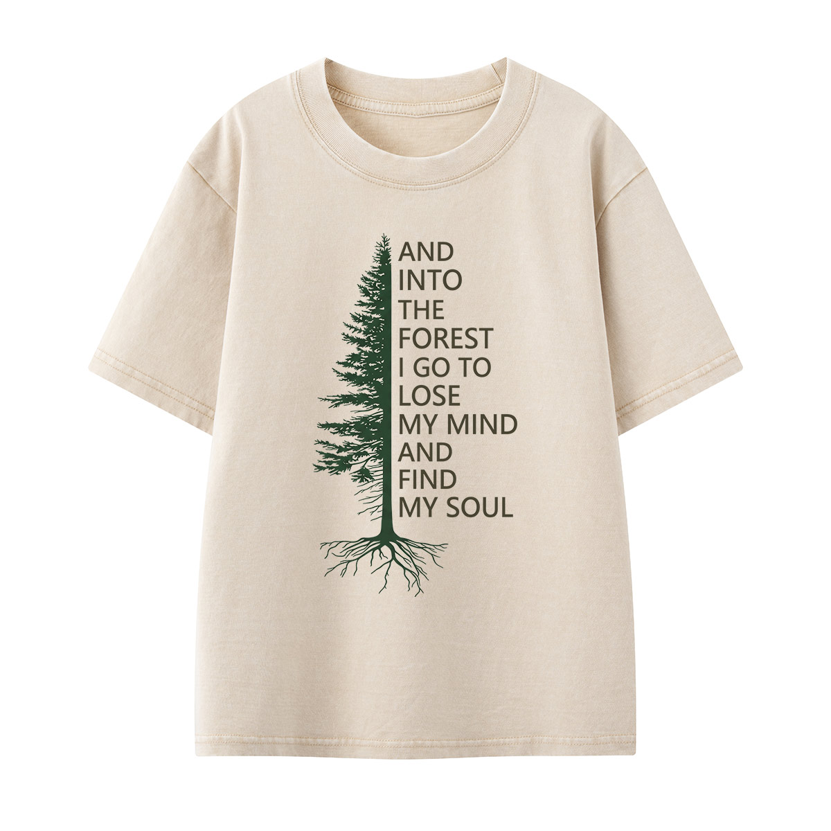 Into the Woods Kids Washed T-Shirt