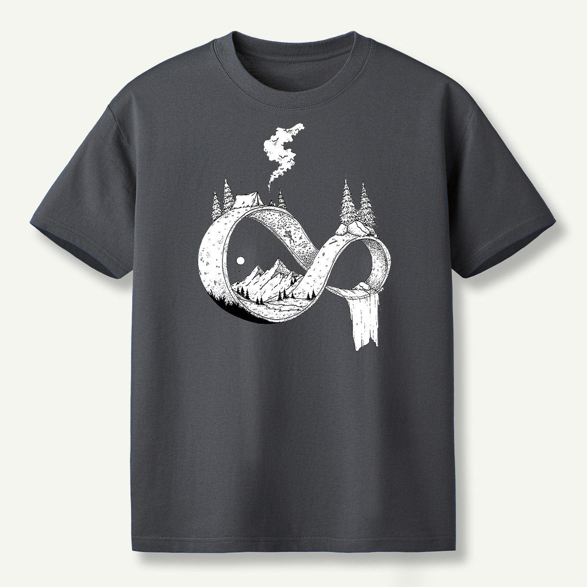 Infinity Wilderness Deer Forestscape T-Shirt