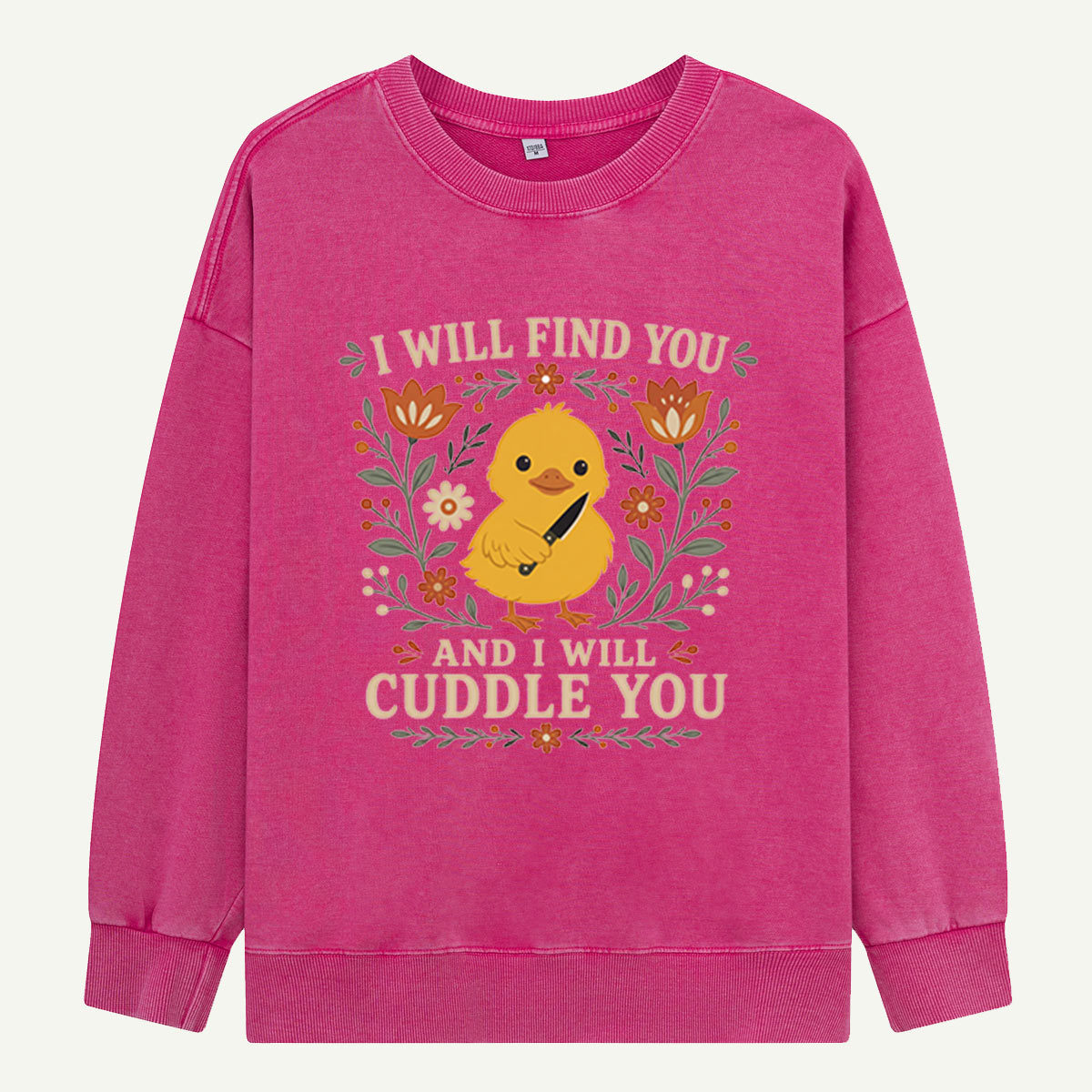 Duckling Cuddle Mission Washed Sweatshirts