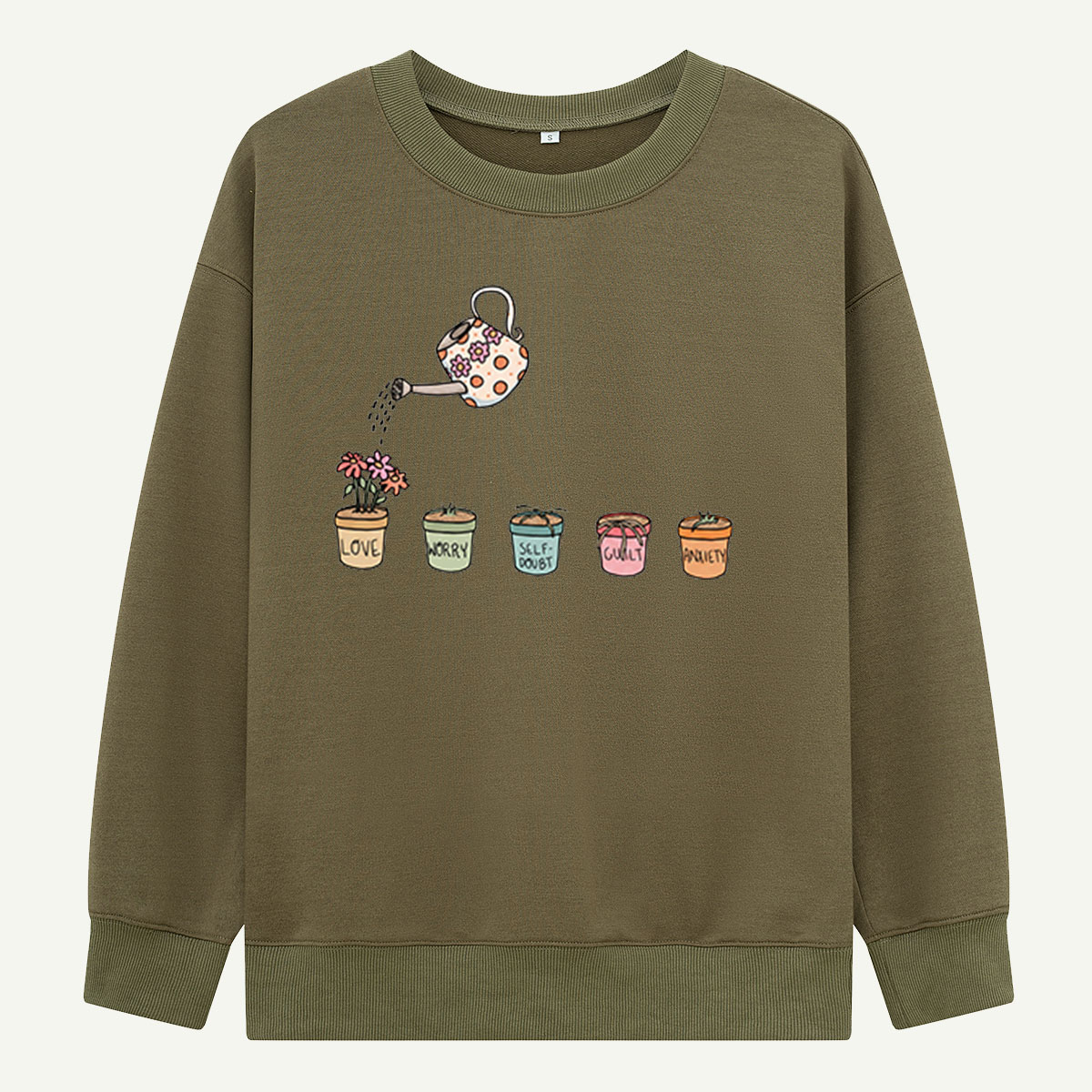 Watering Emotions Plant Pots Sweatshirts