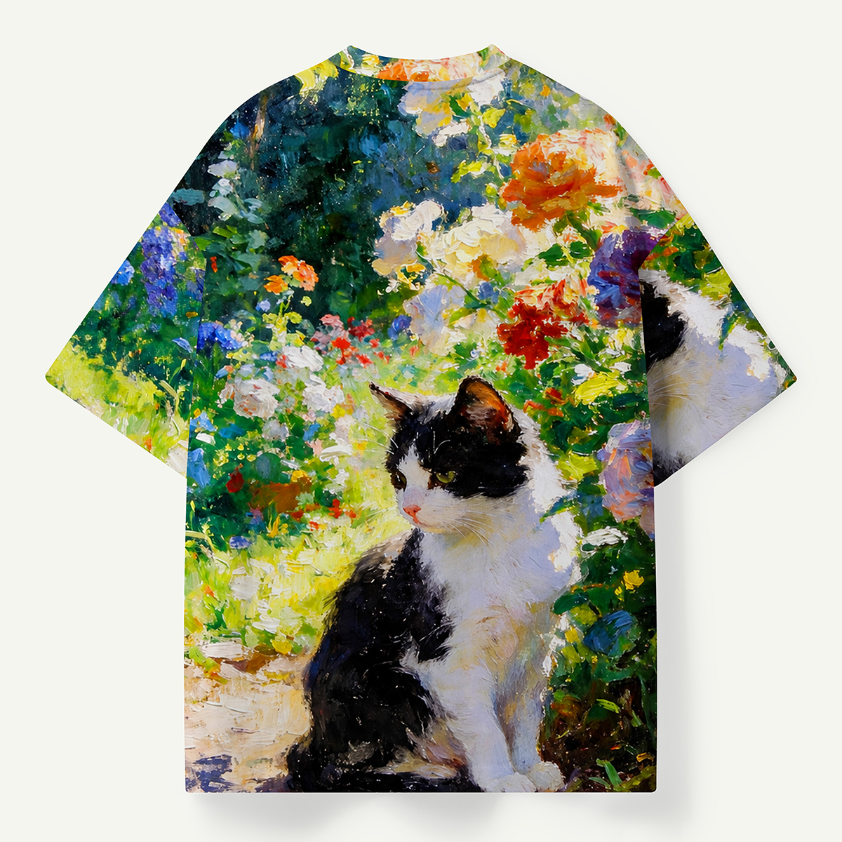 Blooming Garden Cat Premium Eco Tee