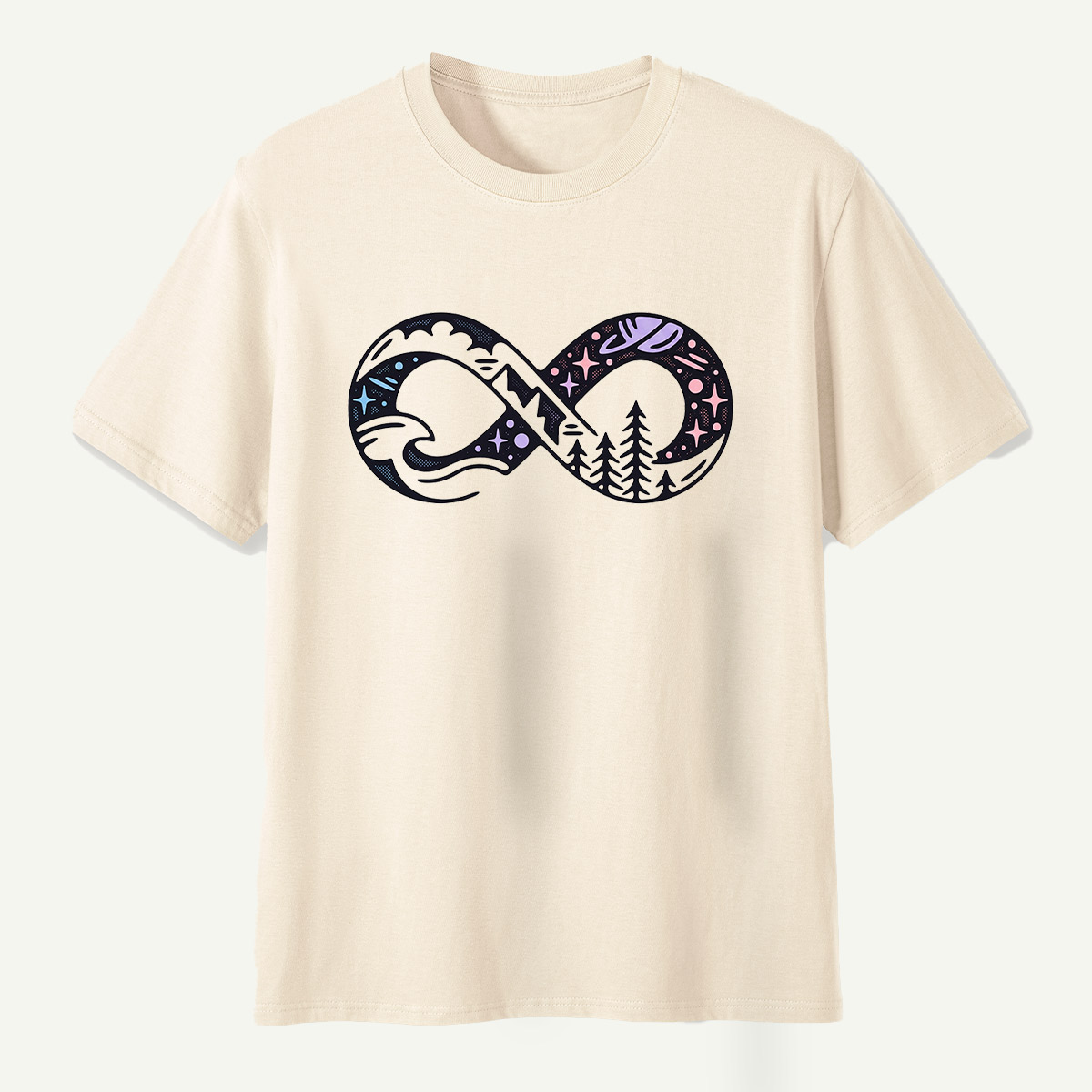 Infinite Forest Mountain Landscape T-Shirt