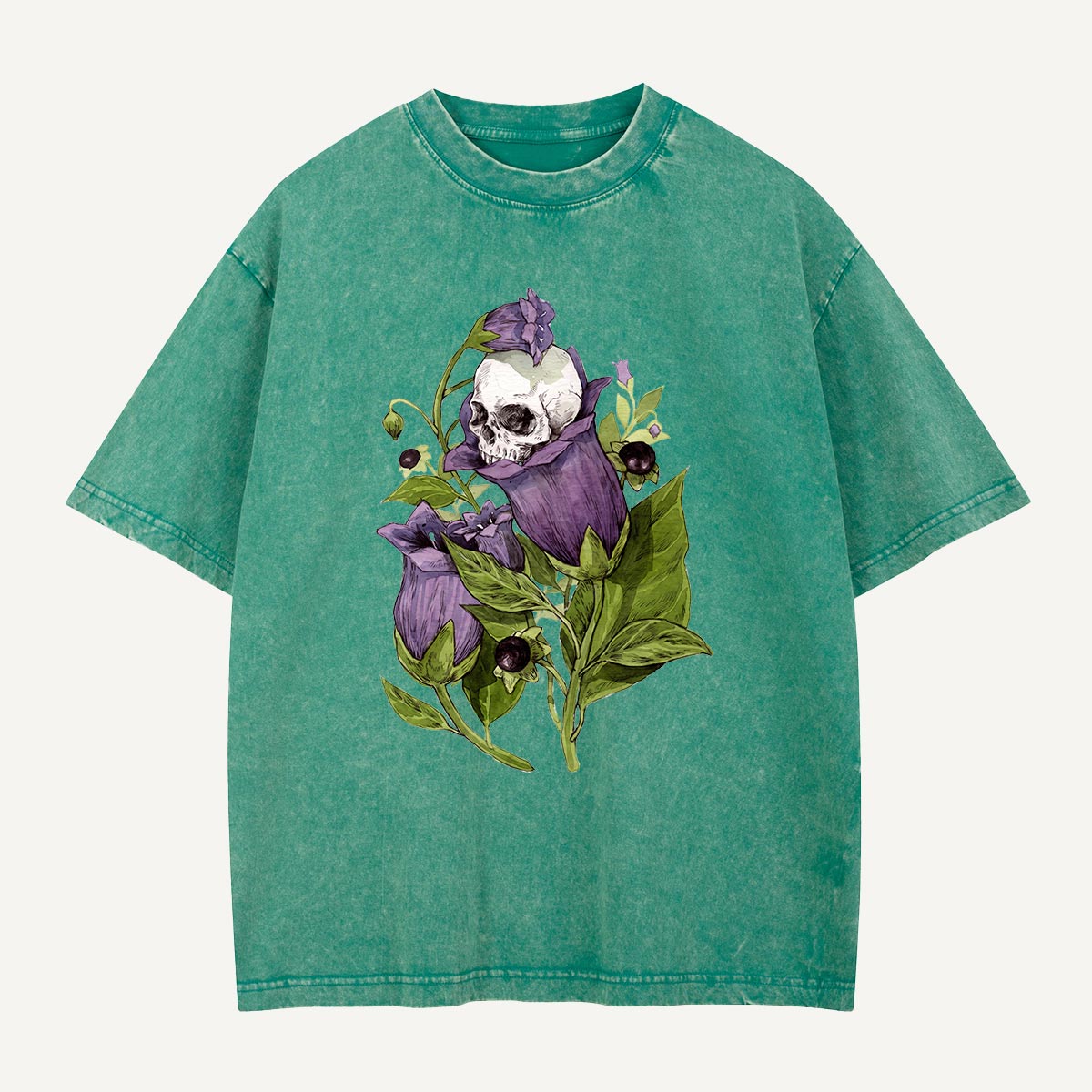 Skull in the Belladonna Washed T-Shirt