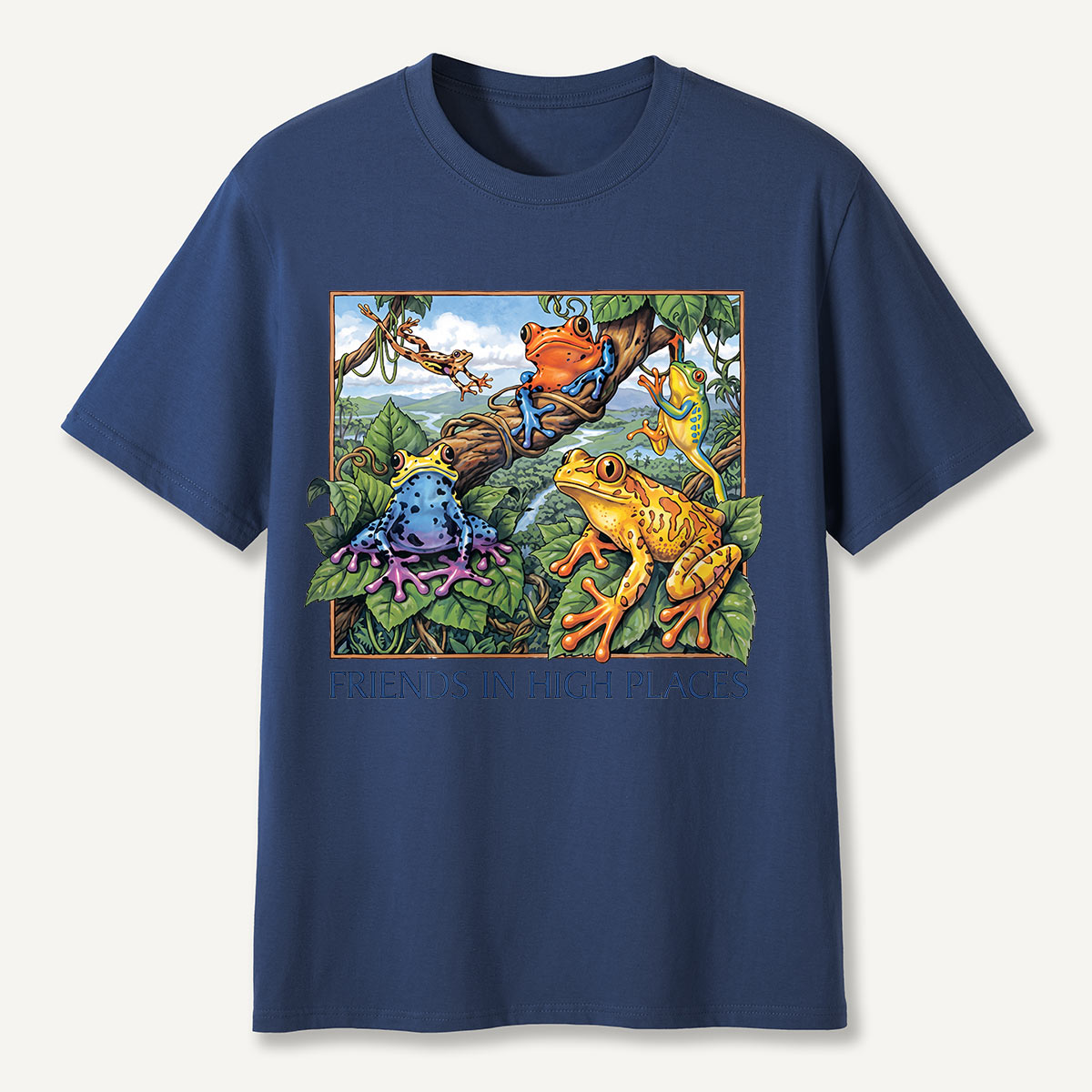 Friends in High Places Colorful Tree Frog T-Shirt