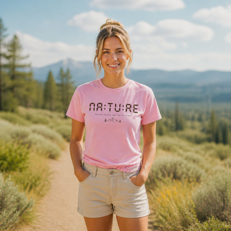 Nature Battery Recharge Mountain T-Shirt