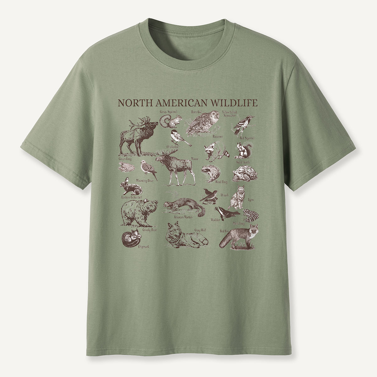North American Wildlife Vintage T-Shirt