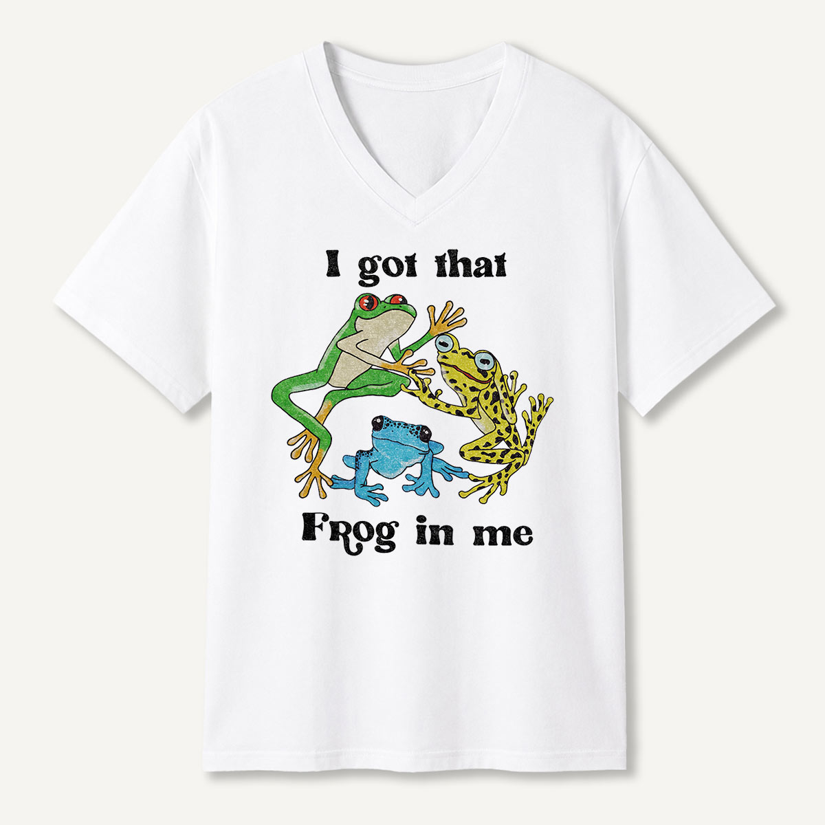 I Got That Frog In Me V-neck T-Shirt
