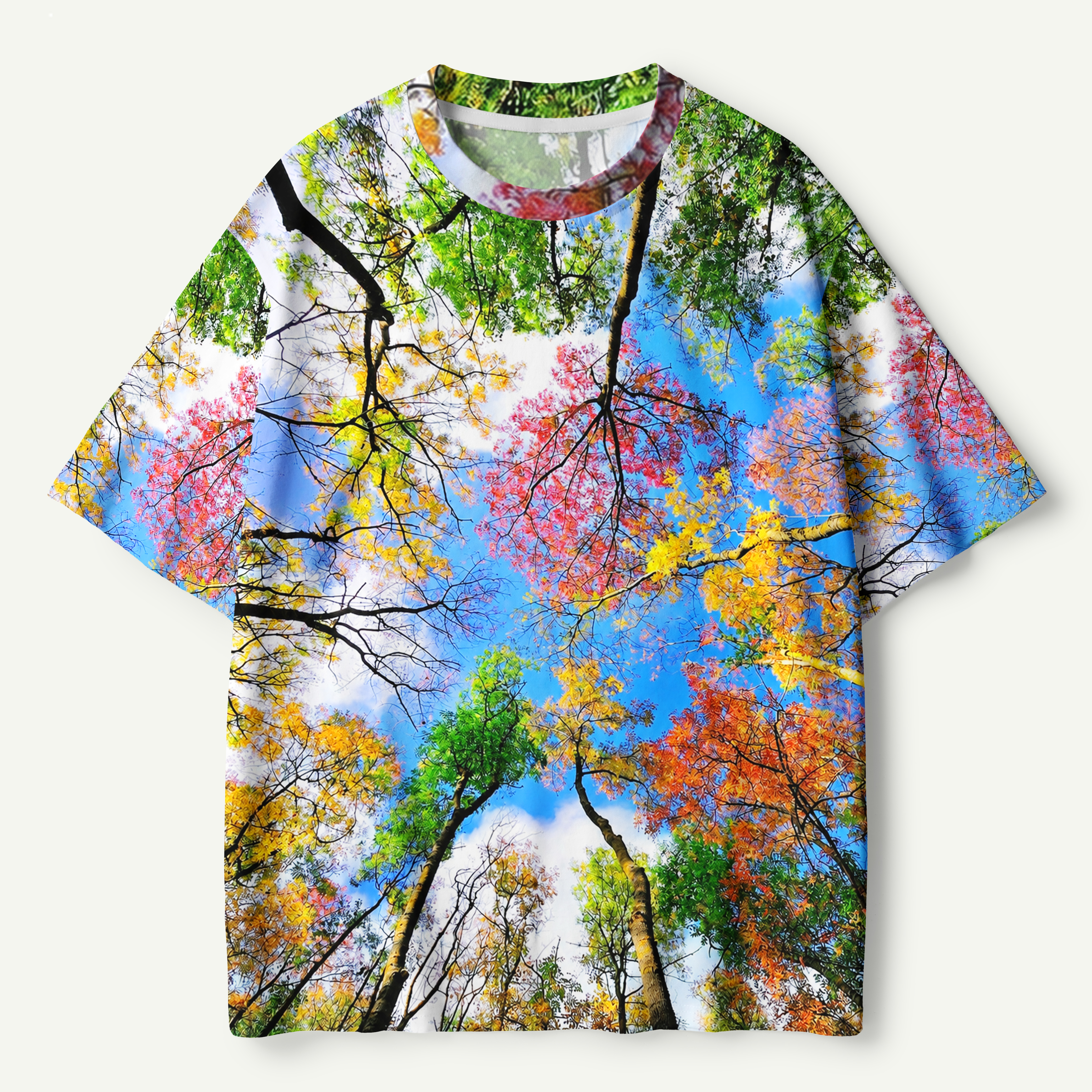 Autumn Canopy Sky View Premium Pure Cotton Tee