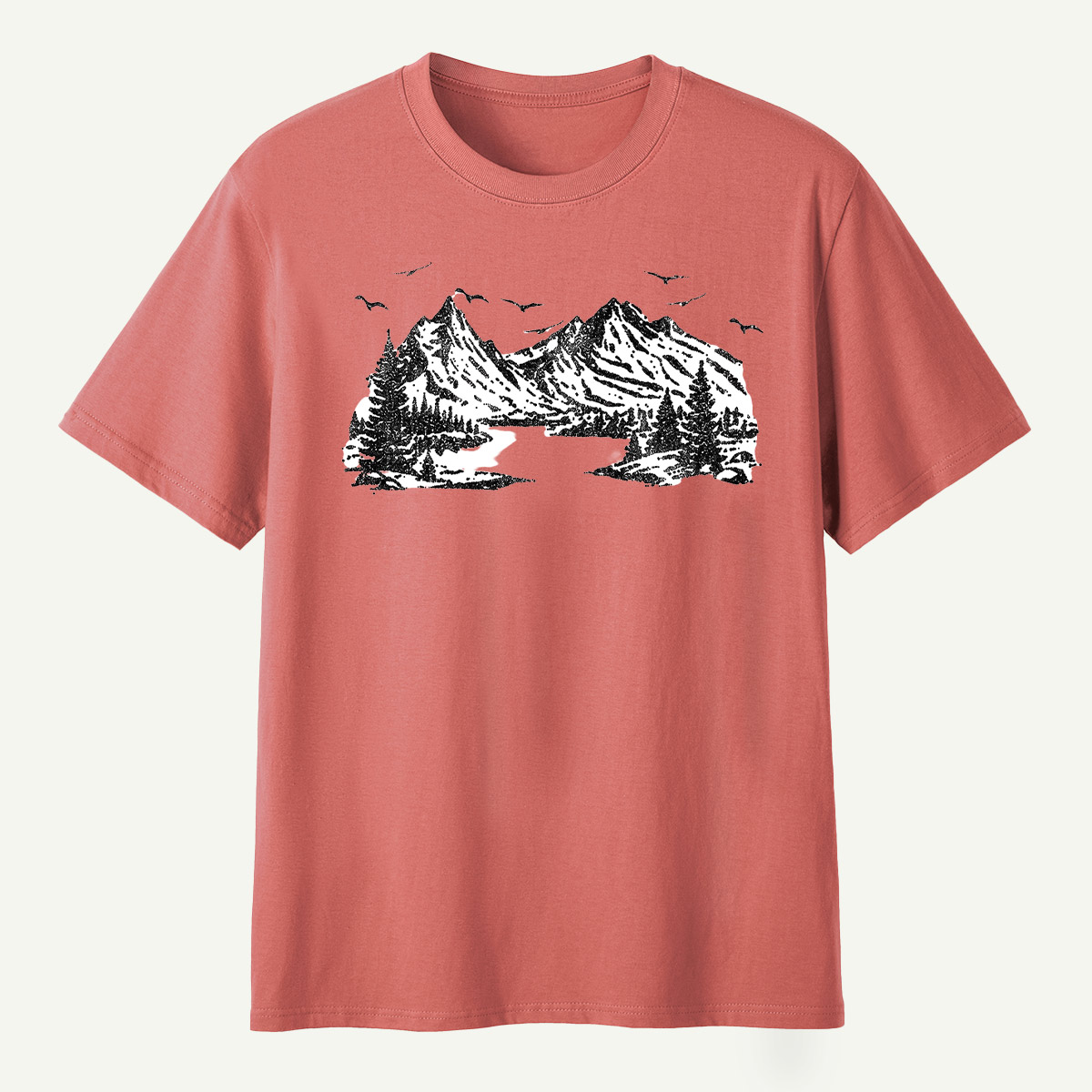 Mountain Valley Wilderness Sketch T-Shirt