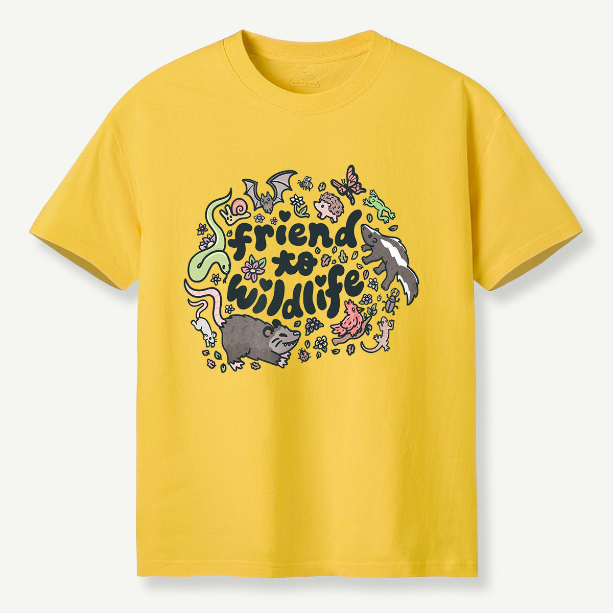 Friend to Wildlife Cute Animals Doodle T-Shirt